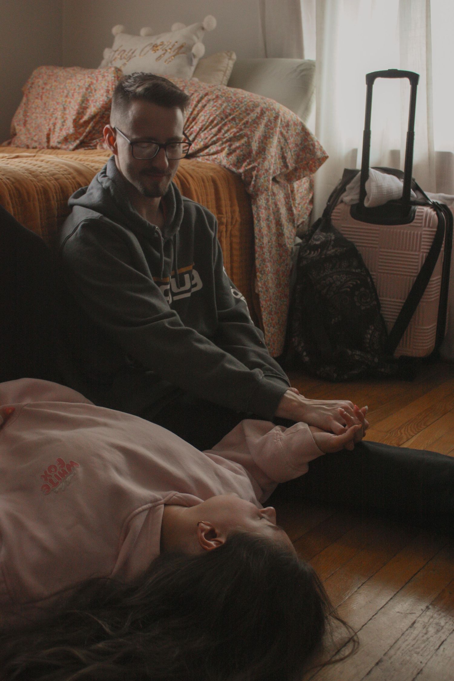 Image from The Carey's cozy at home photoshoot