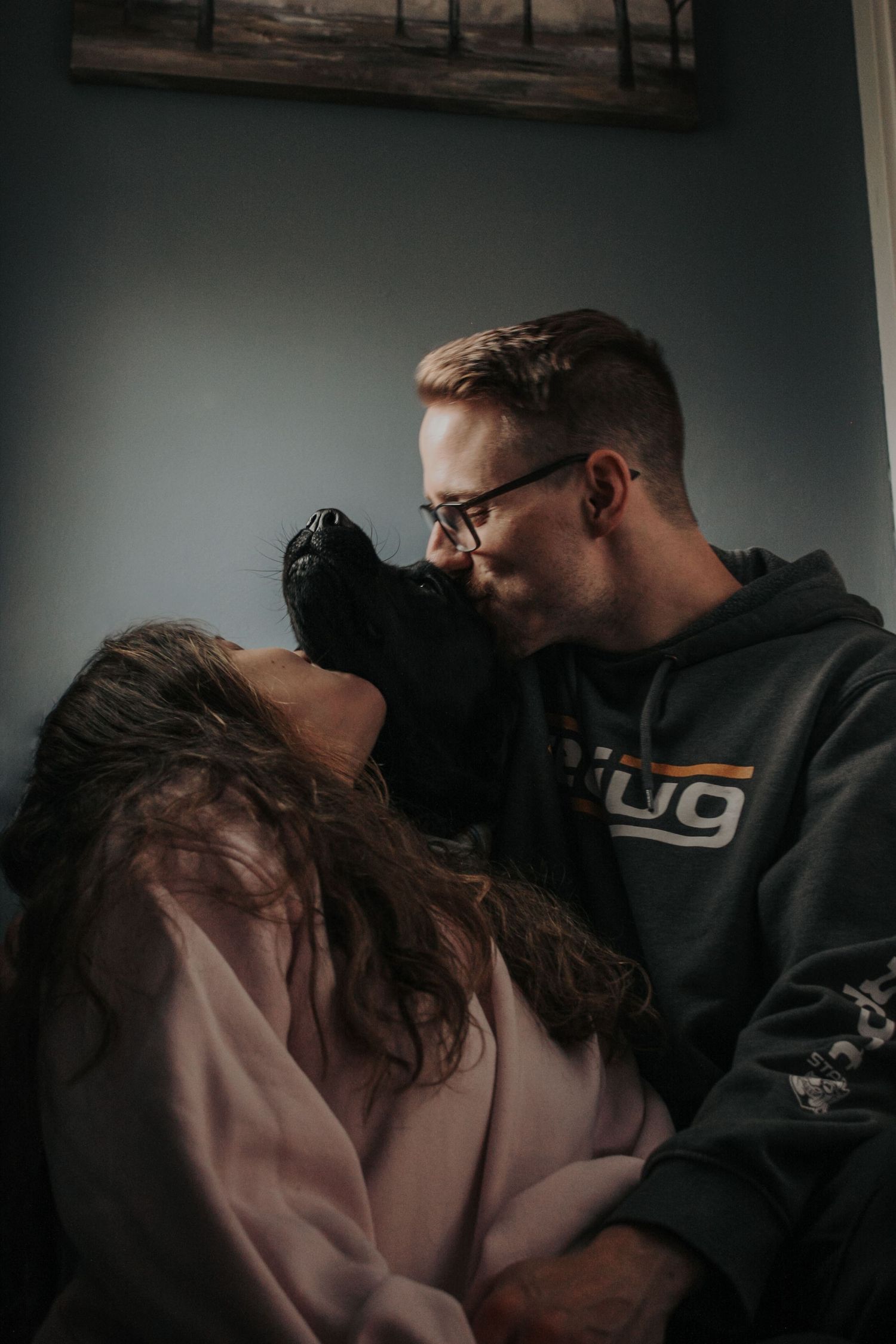 Image from The Carey's cozy at home photoshoot
