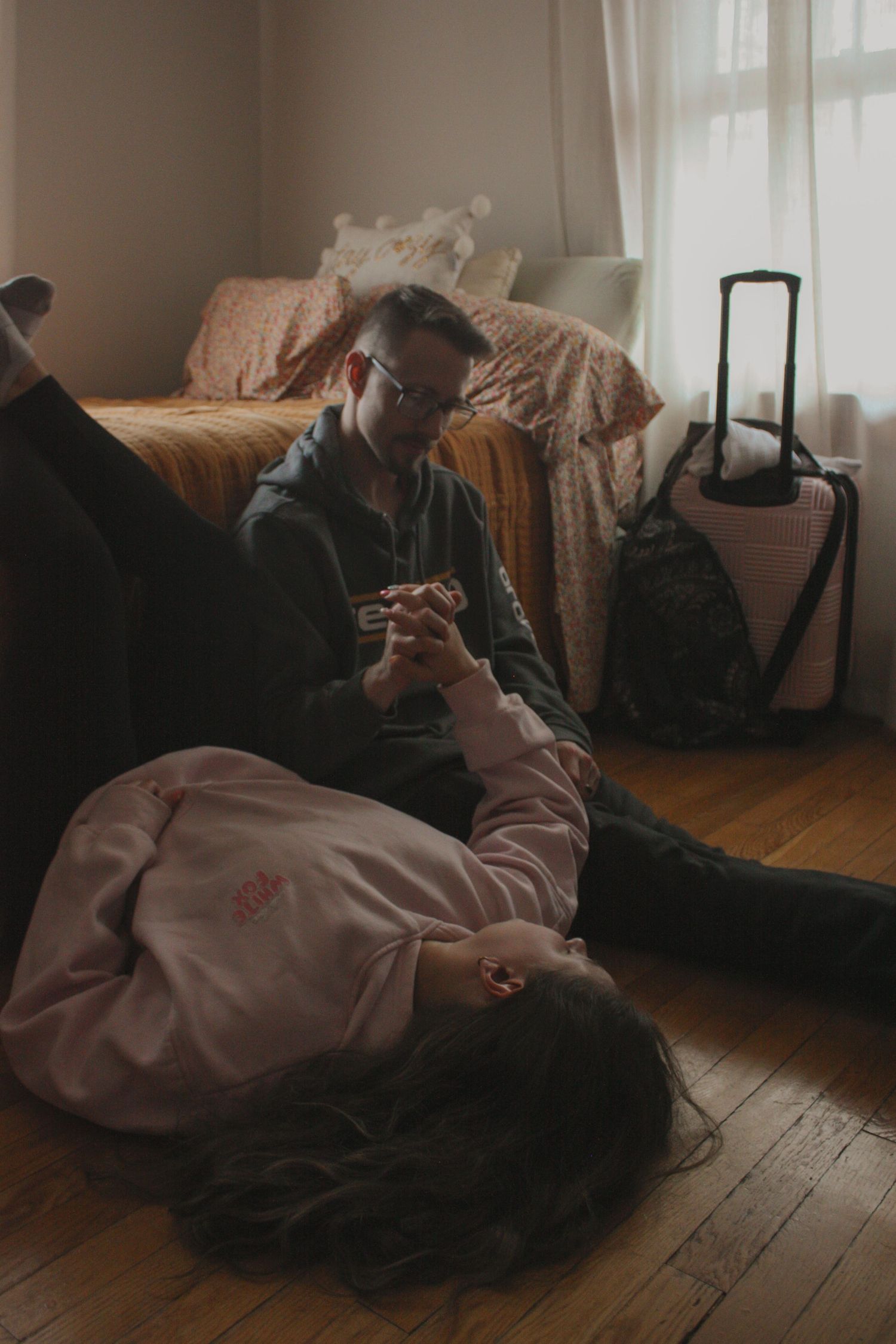 Image from The Carey's cozy at home photoshoot