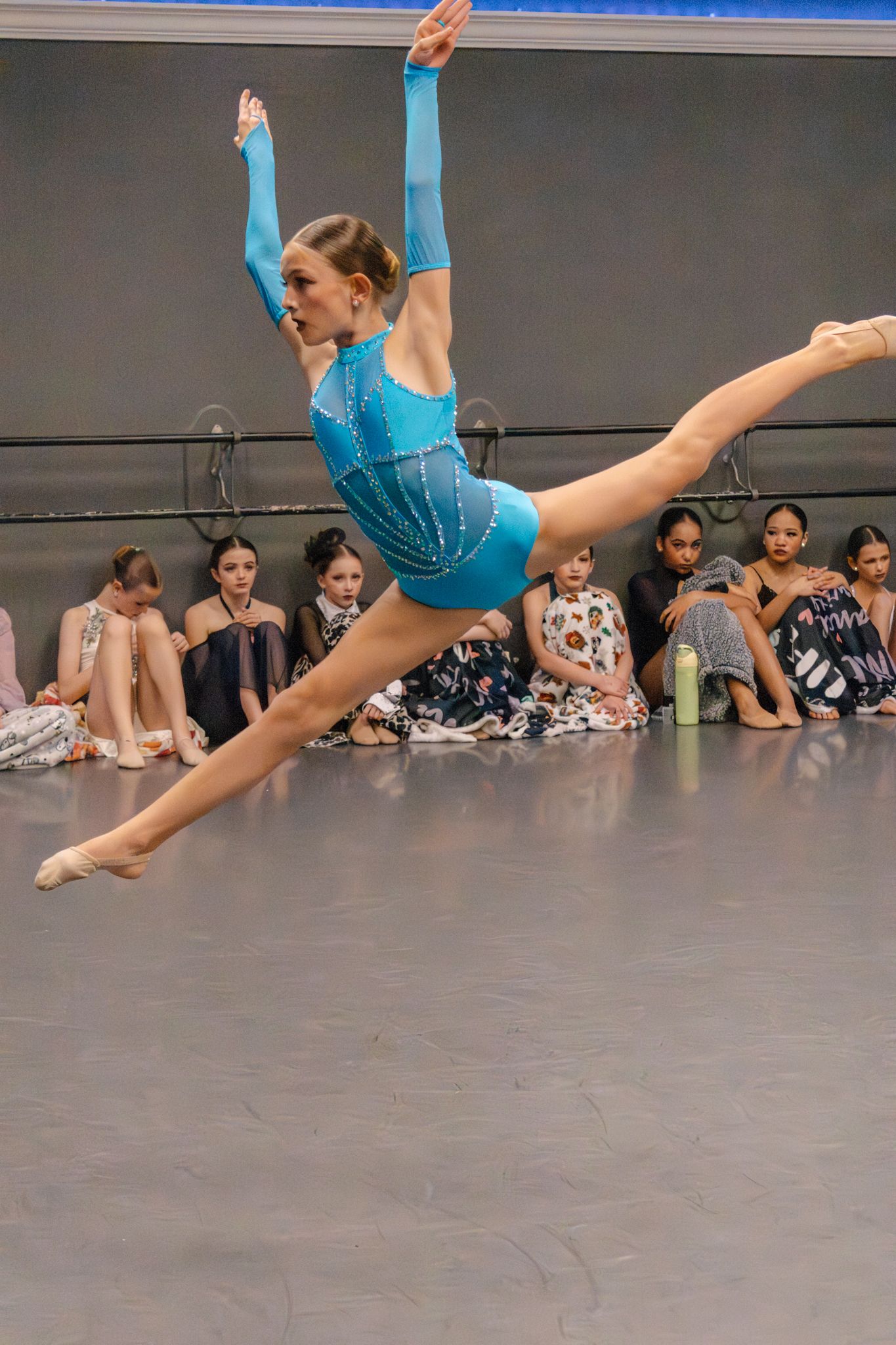 Image of Victoria's School of Dance dancers dancing at their dress rehearsal