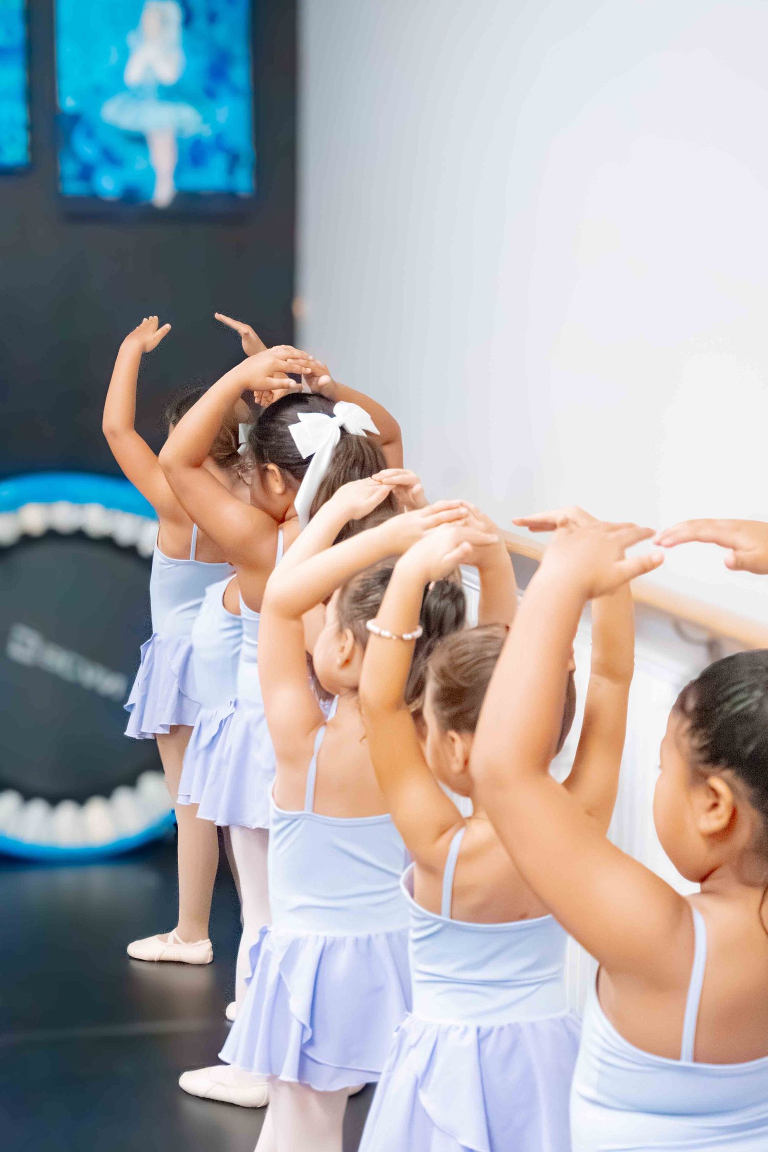 Image of dancers at Amretta's Grand Jete Dance Company dancing in their classes