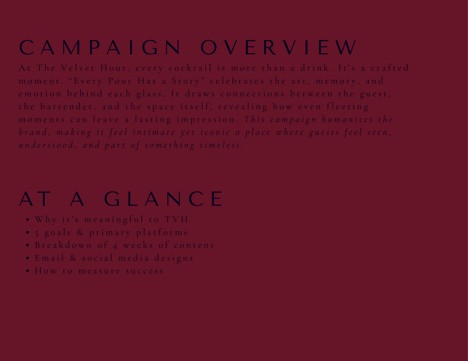 Brand Guidelines created for concept restaurant
