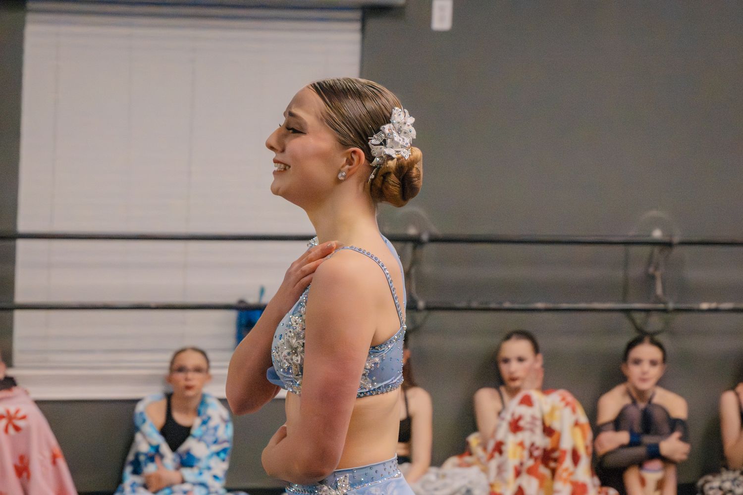 Image of Victoria's School of Dance dancers dancing at their dress rehearsal