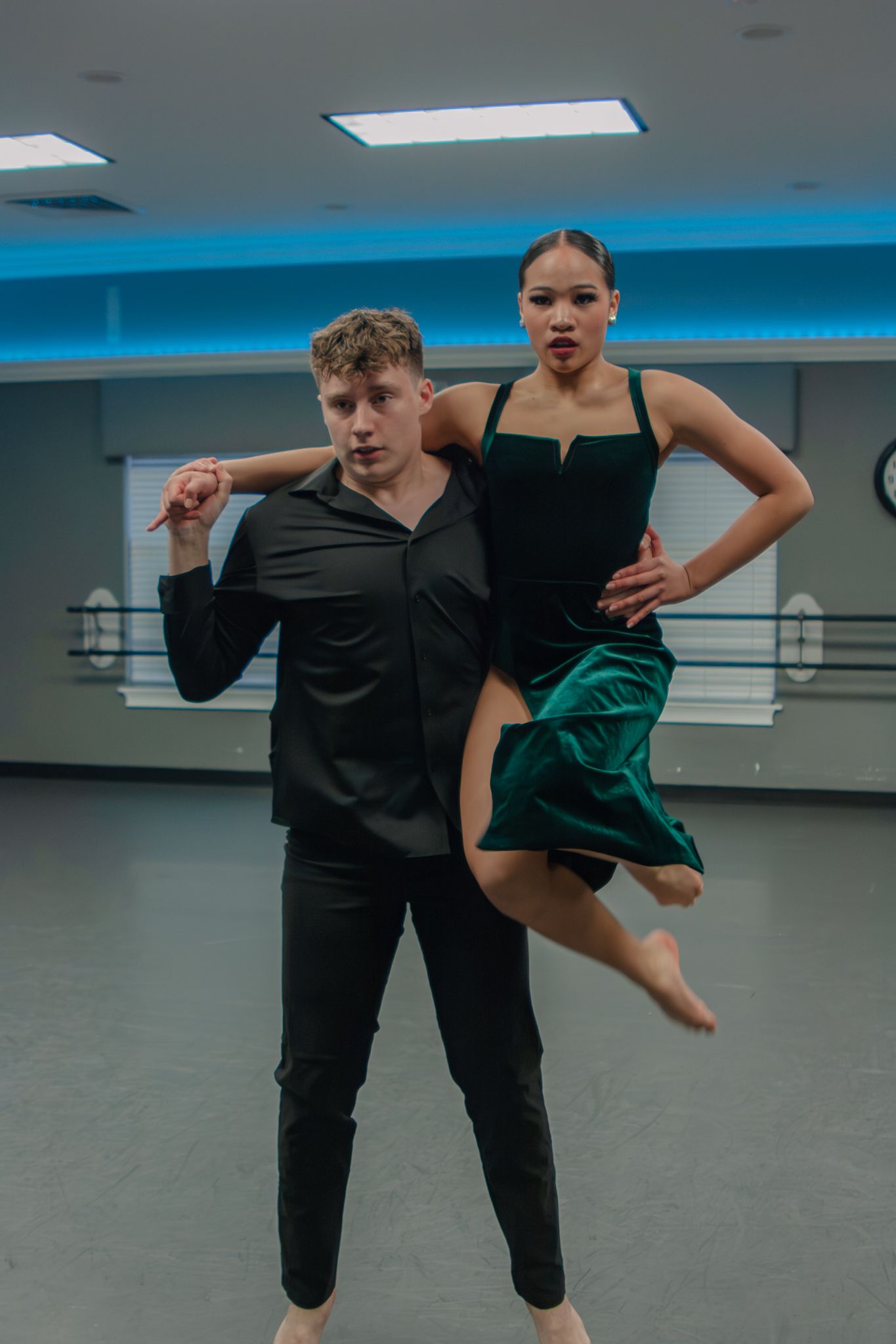 Image of Victoria's School of Dance dancers dancing at their dress rehearsal