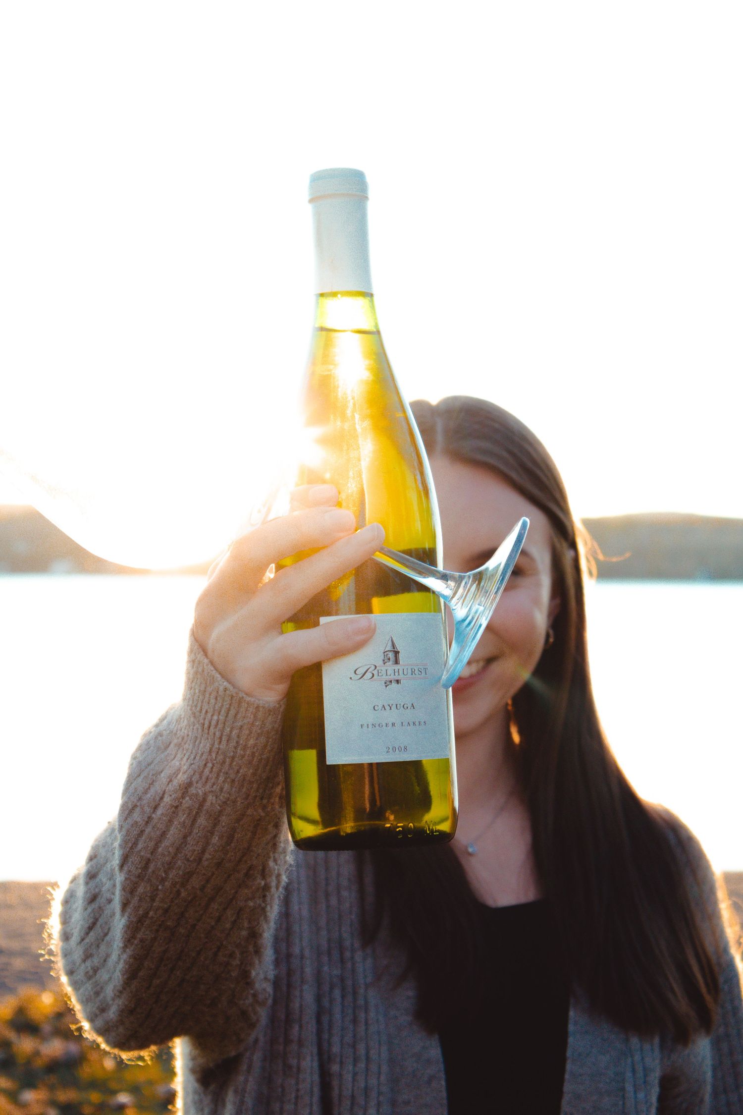 Image from an evening at the lake photoshoot