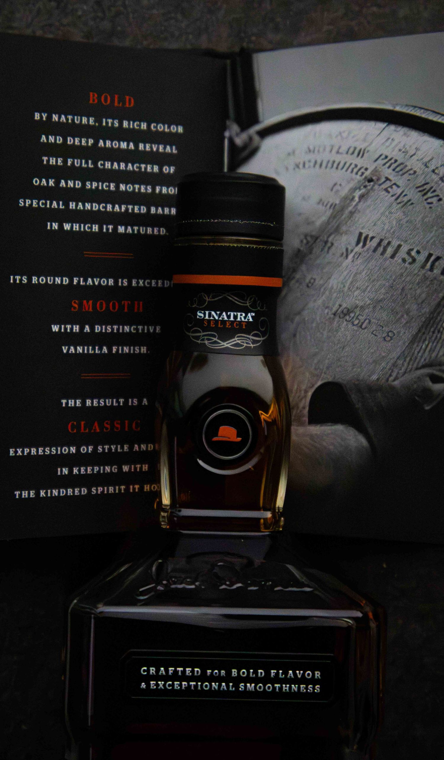 Image of Frank Sinatra whiskey bottle