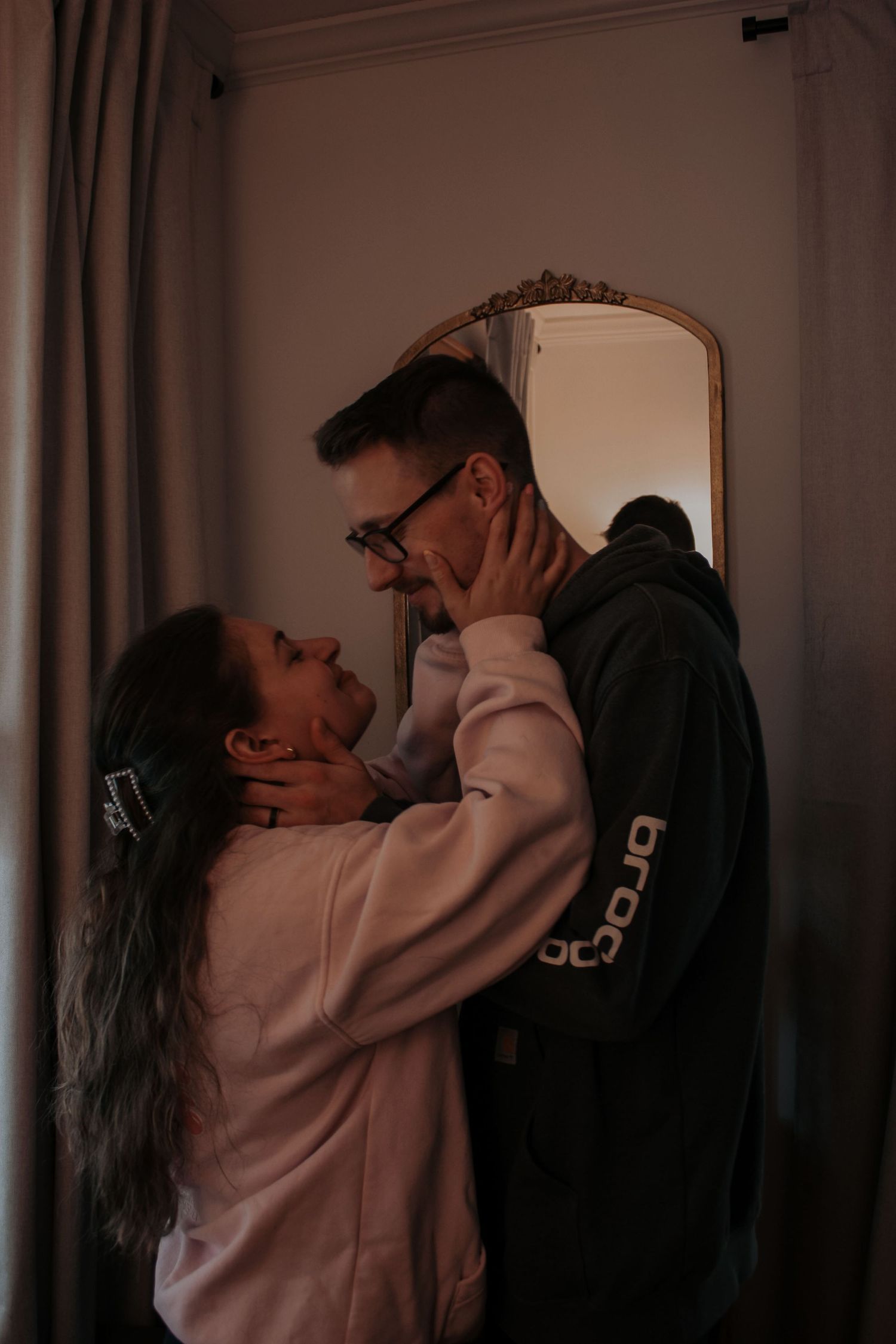 Image from The Carey's cozy at home photoshoot