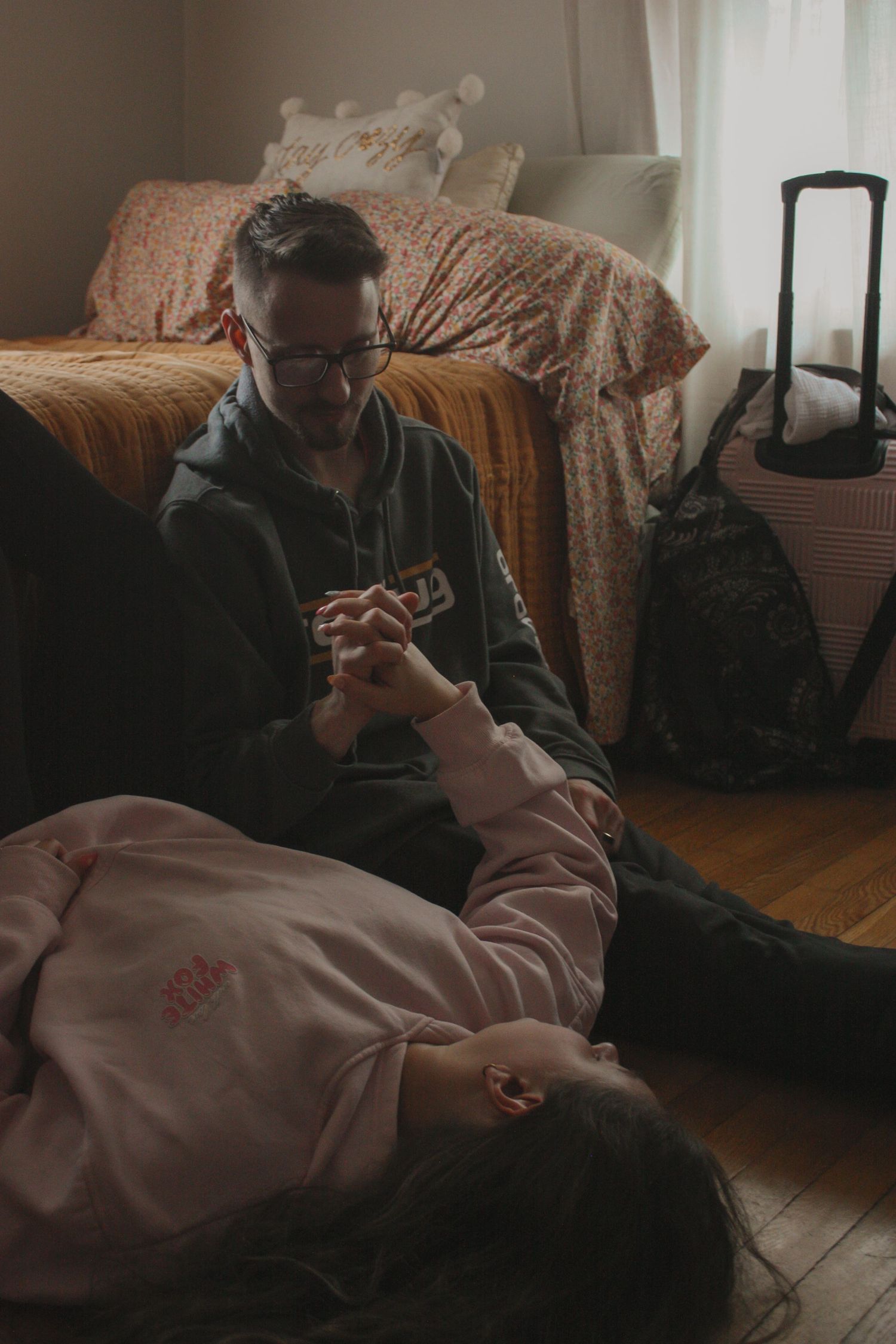Image from The Carey's cozy at home photoshoot