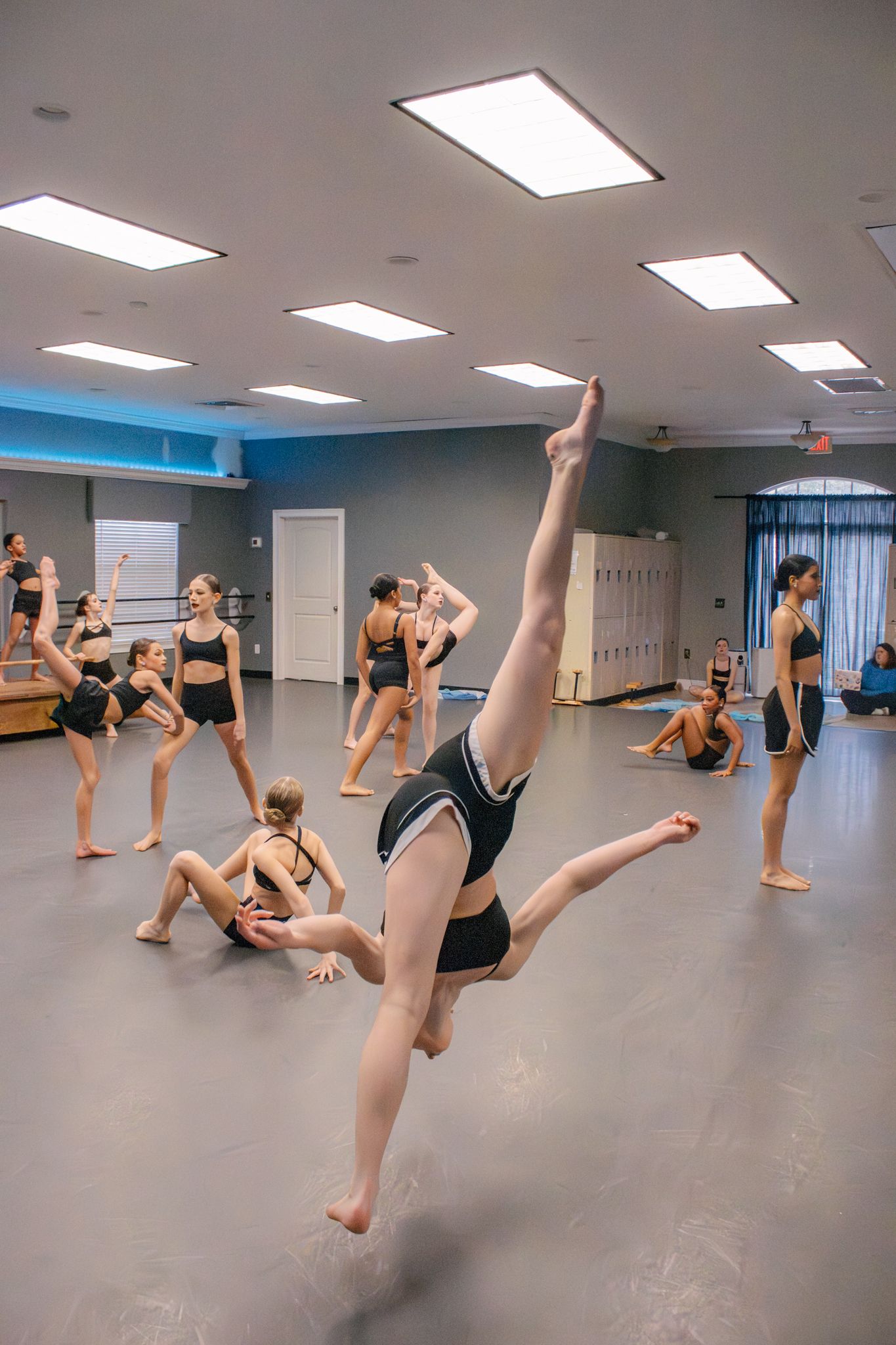 Image of Victoria's School of Dance dancers dancing at their dress rehearsal