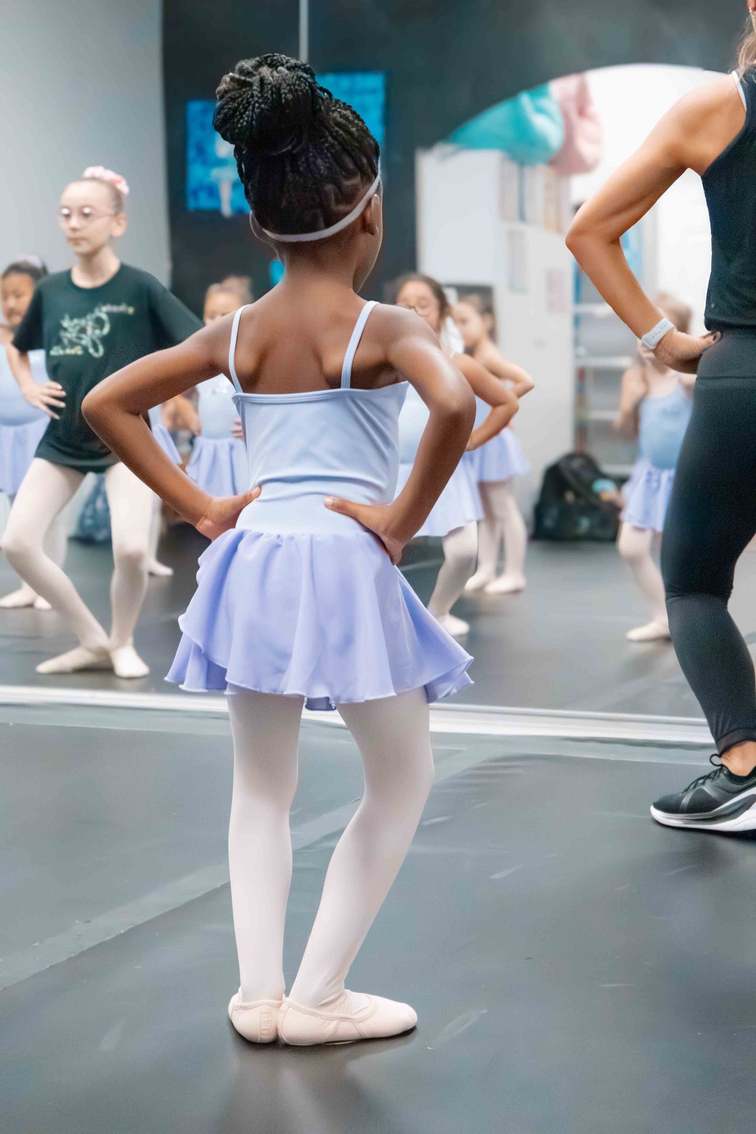 Image of dancers at Amretta's Grand Jete Dance Company dancing in their classes