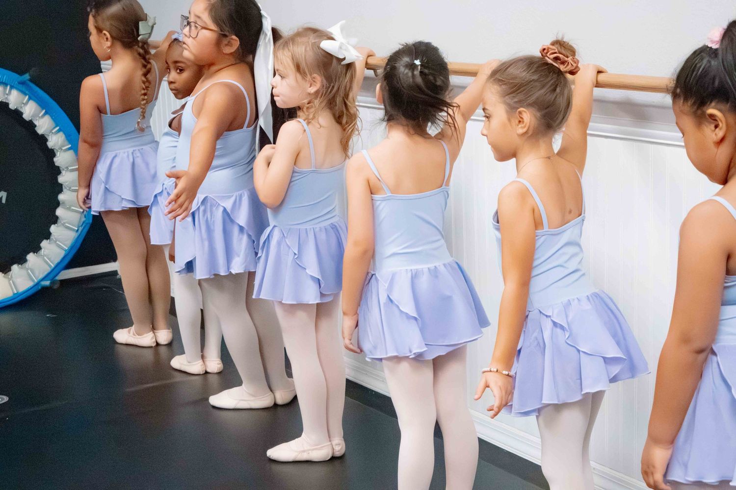 Image of dancers at Amretta's Grand Jete Dance Company dancing in their classes
