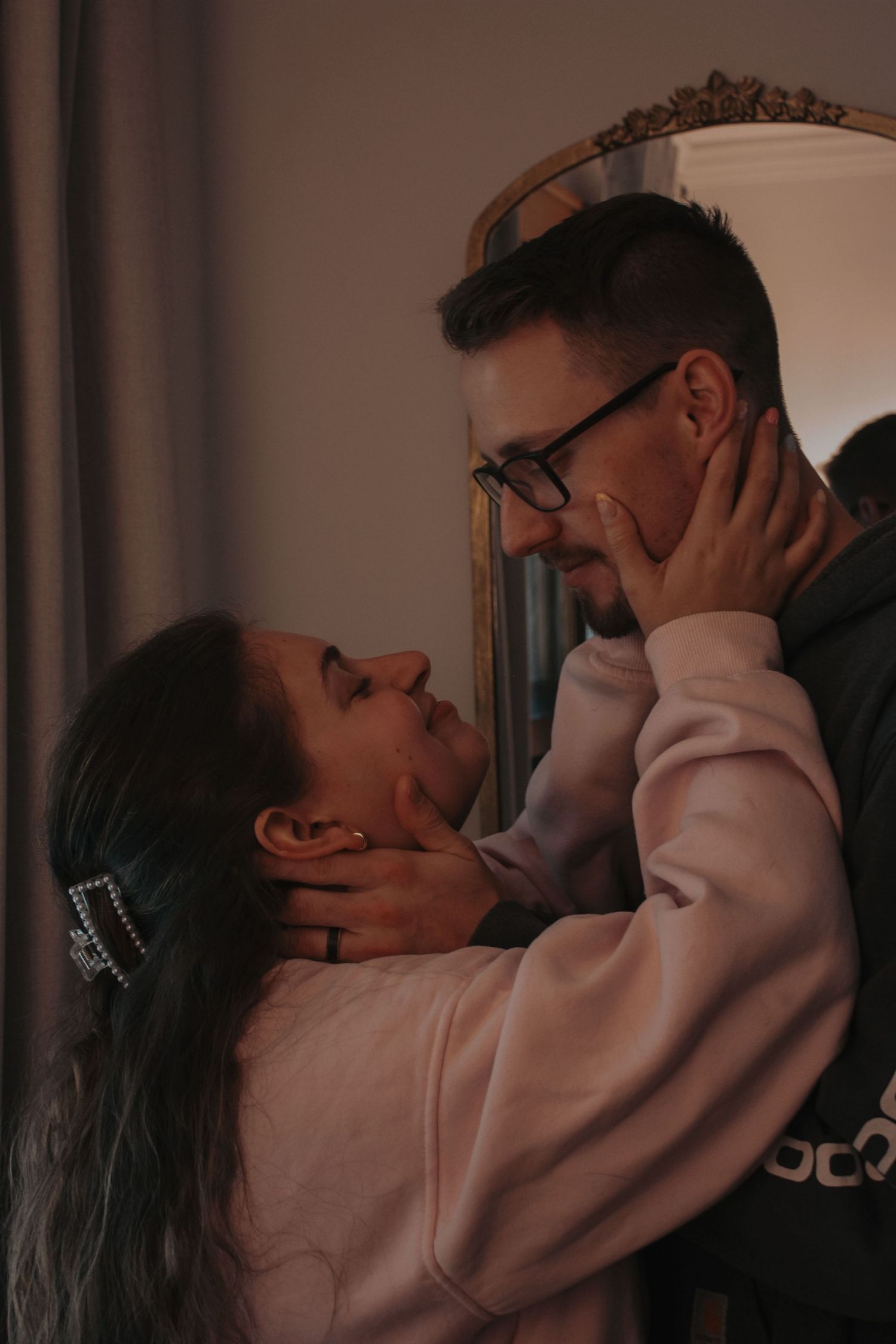Image from The Carey's cozy at home photoshoot
