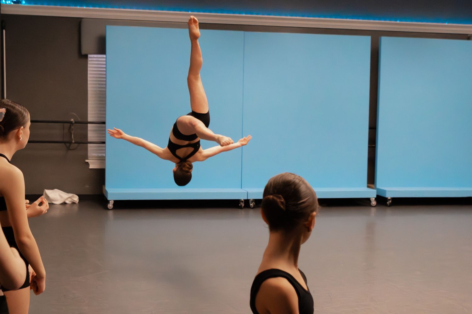 Image of Victoria's School of Dance dancers dancing at their dress rehearsal