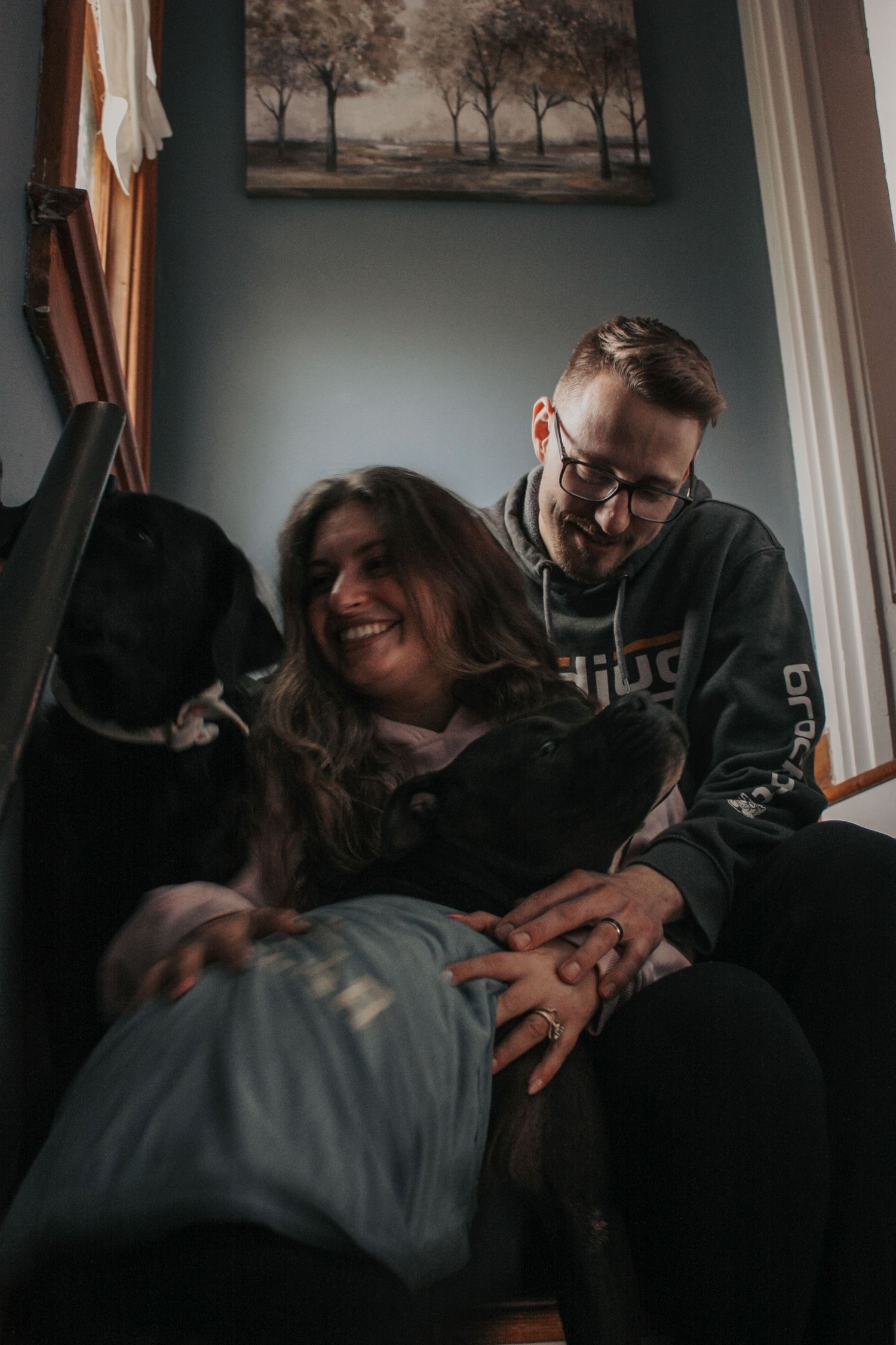 Image from The Carey's cozy at home photoshoot