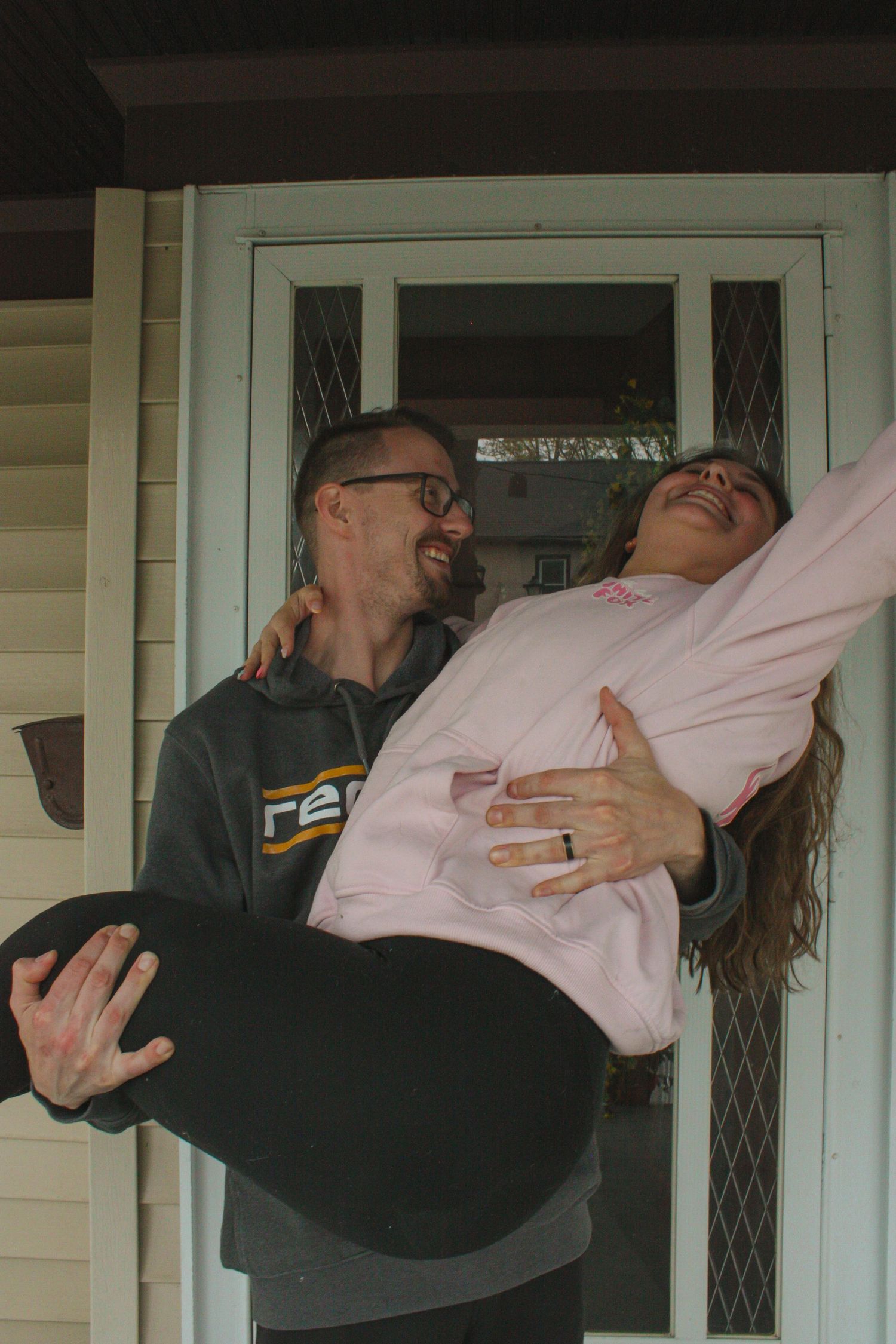 Image from The Carey's cozy at home photoshoot