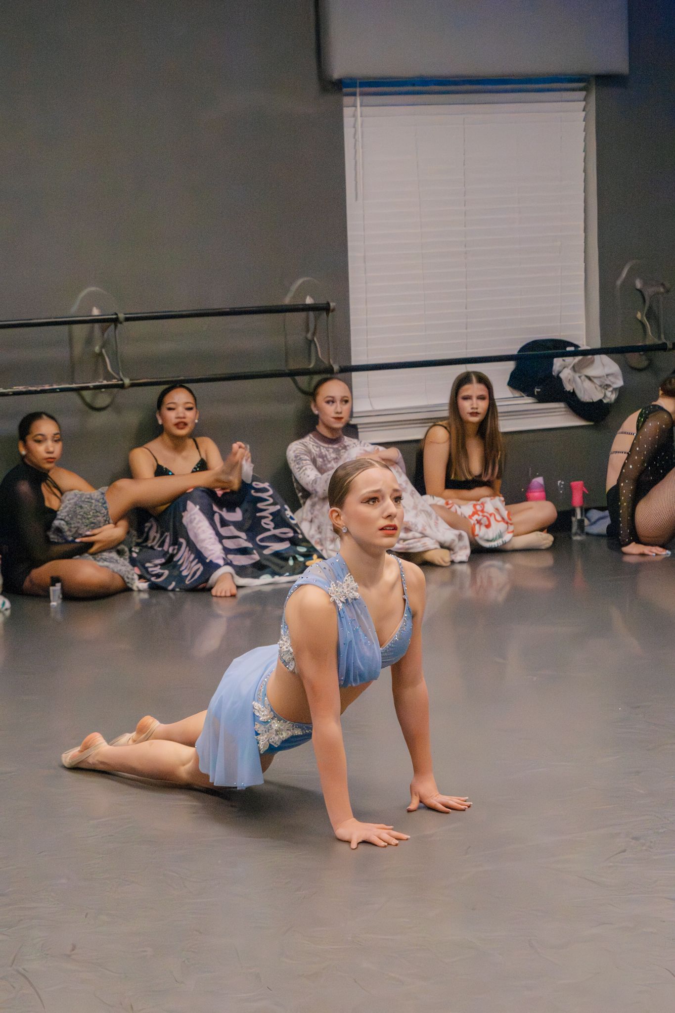 Image of Victoria's School of Dance dancers dancing at their dress rehearsal