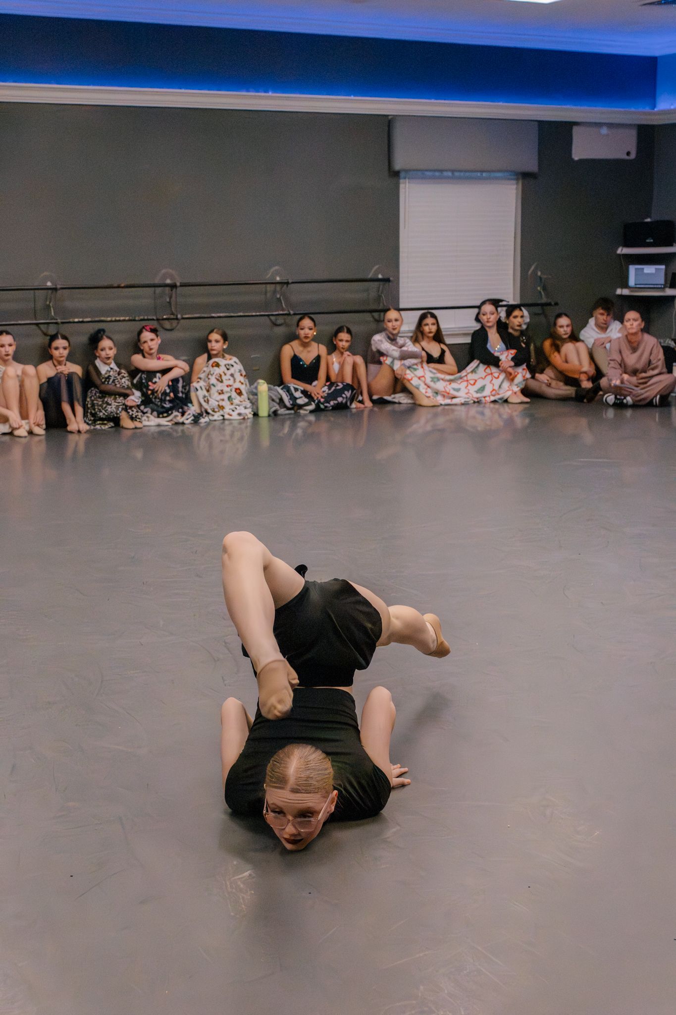 Image of Victoria's School of Dance dancers dancing at their dress rehearsal