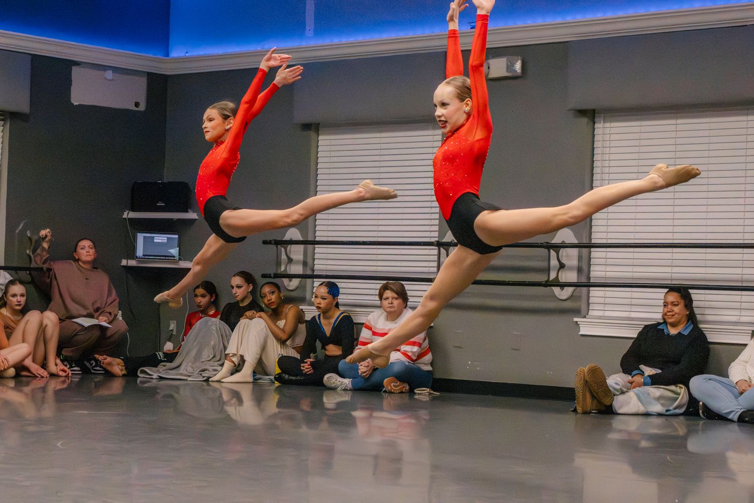 Image of Victoria's School of Dance dancers dancing at their dress rehearsal