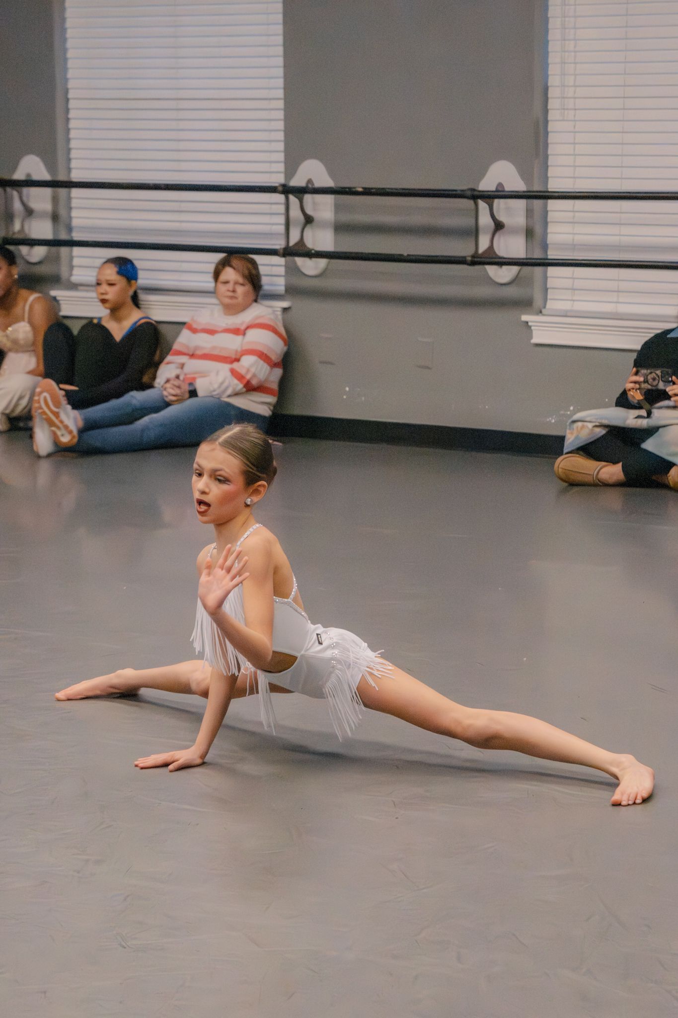 Image of Victoria's School of Dance dancers dancing at their dress rehearsal
