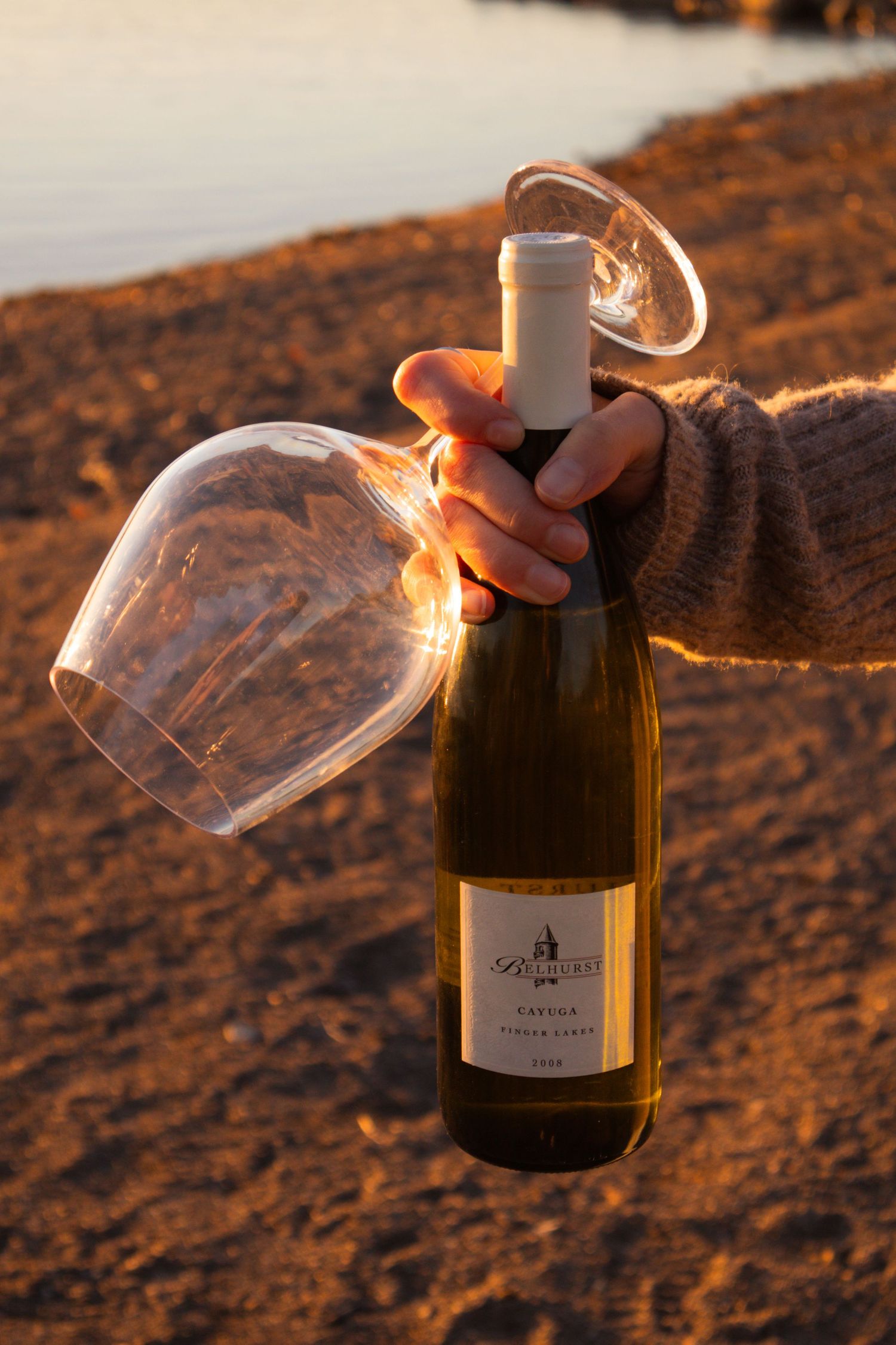 Image from an evening at the lake photoshoot