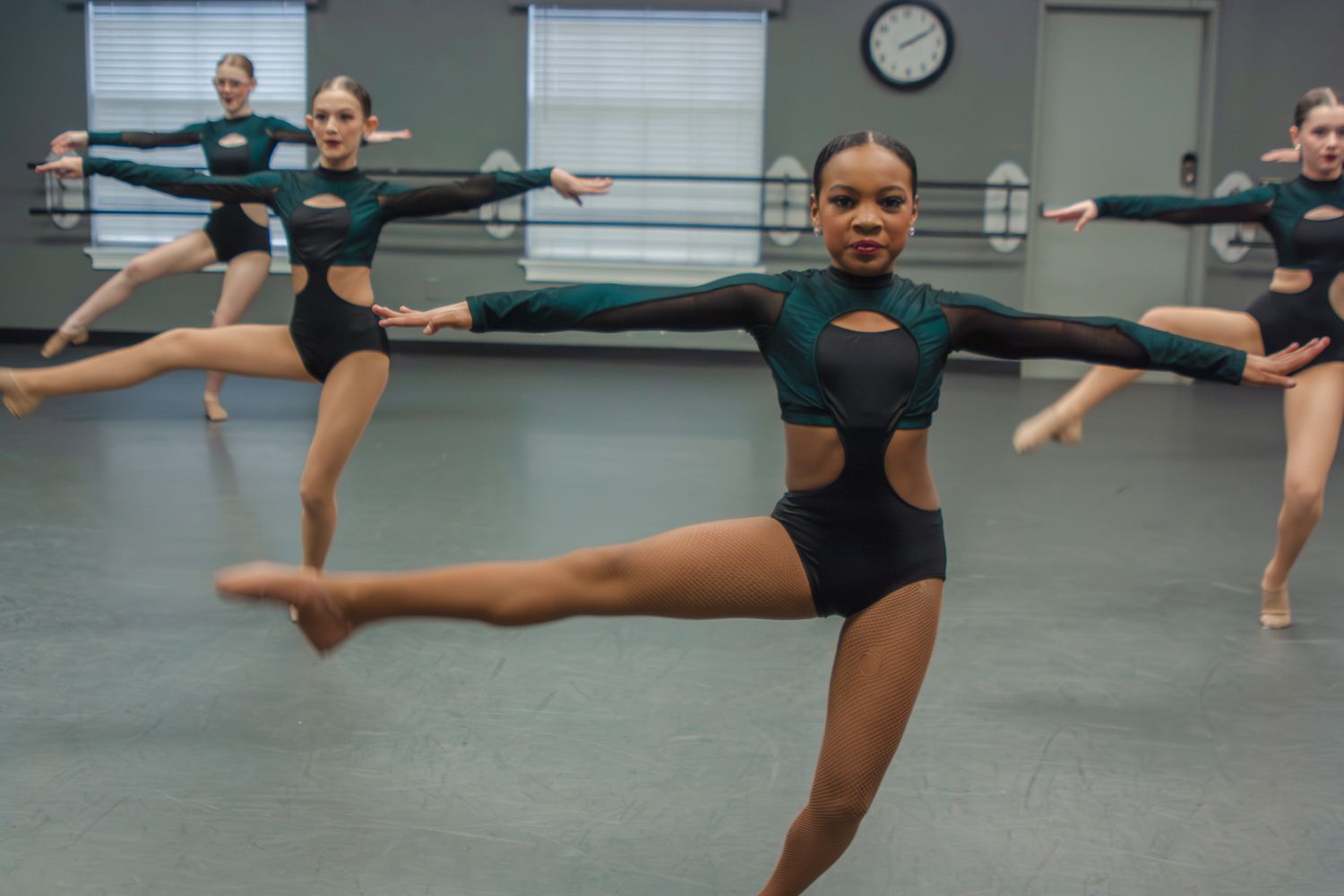 Image of Victoria's School of Dance dancers dancing at their dress rehearsal