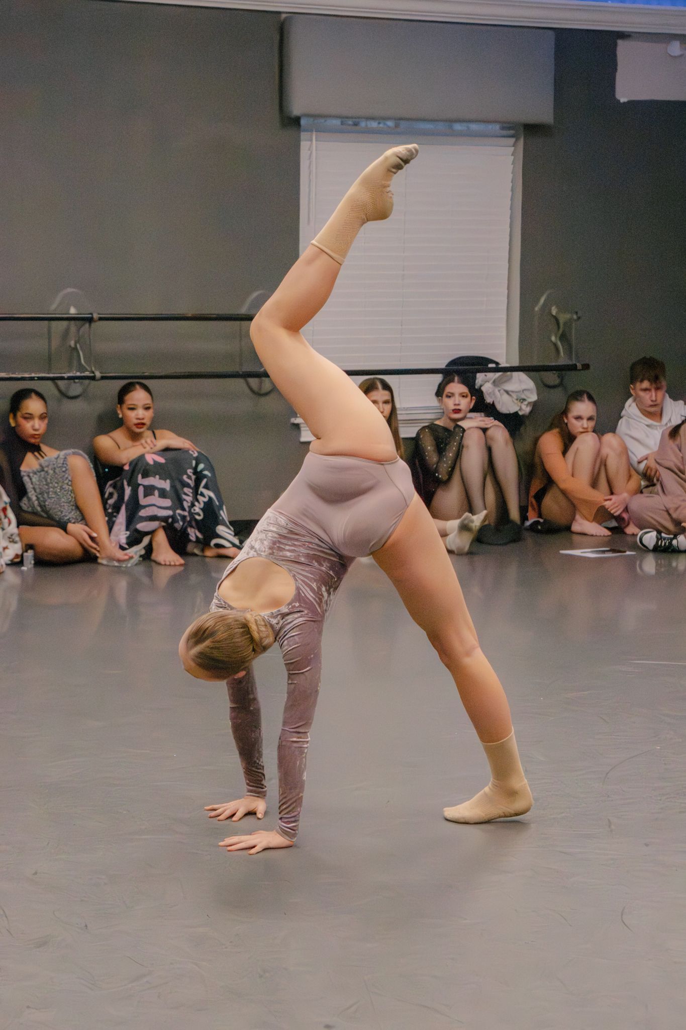 Image of Victoria's School of Dance dancers dancing at their dress rehearsal