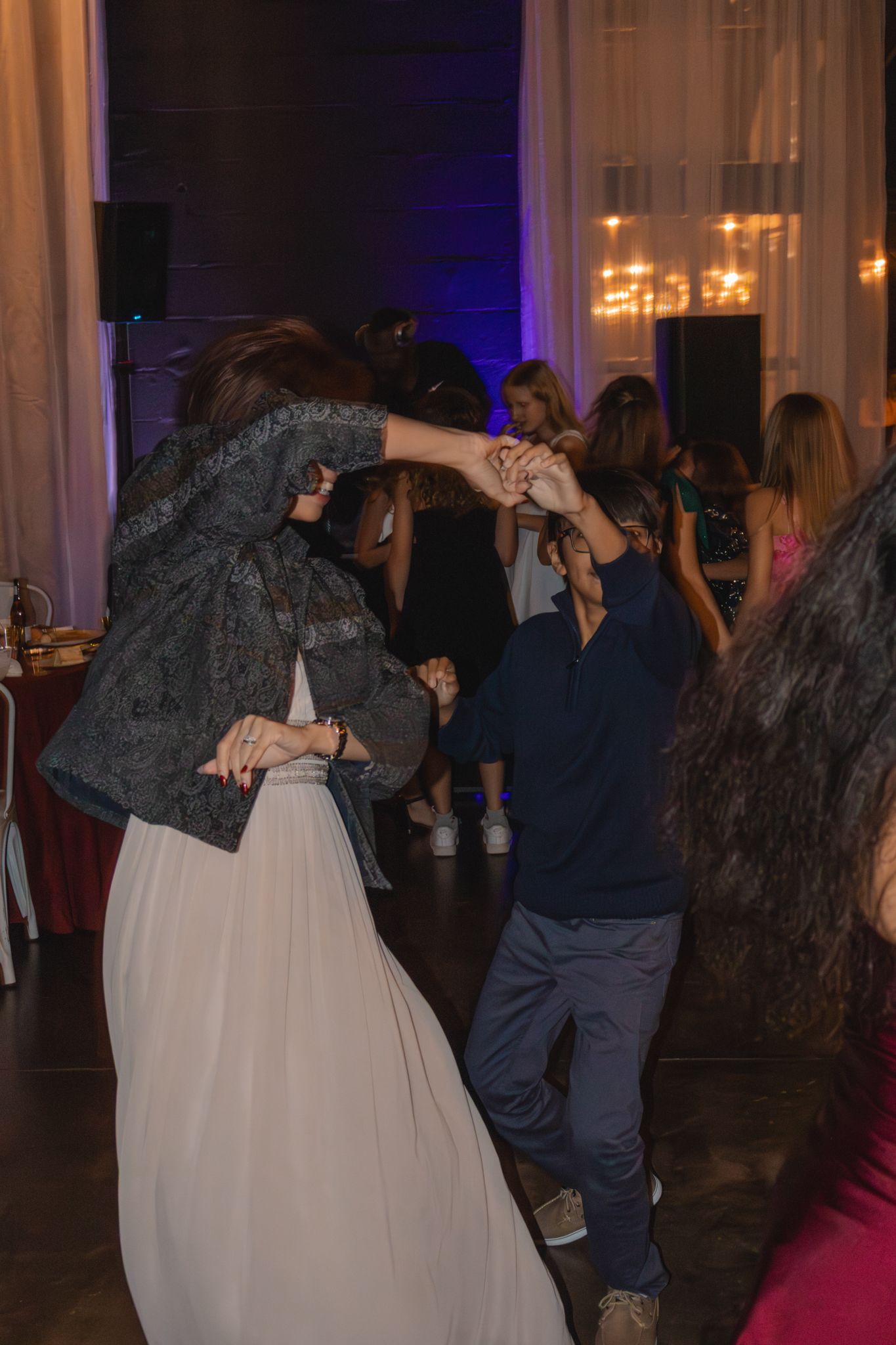 Image of Victoria's School of Dance dancers celebrating at their National Dance Honors Society induction ceremony
