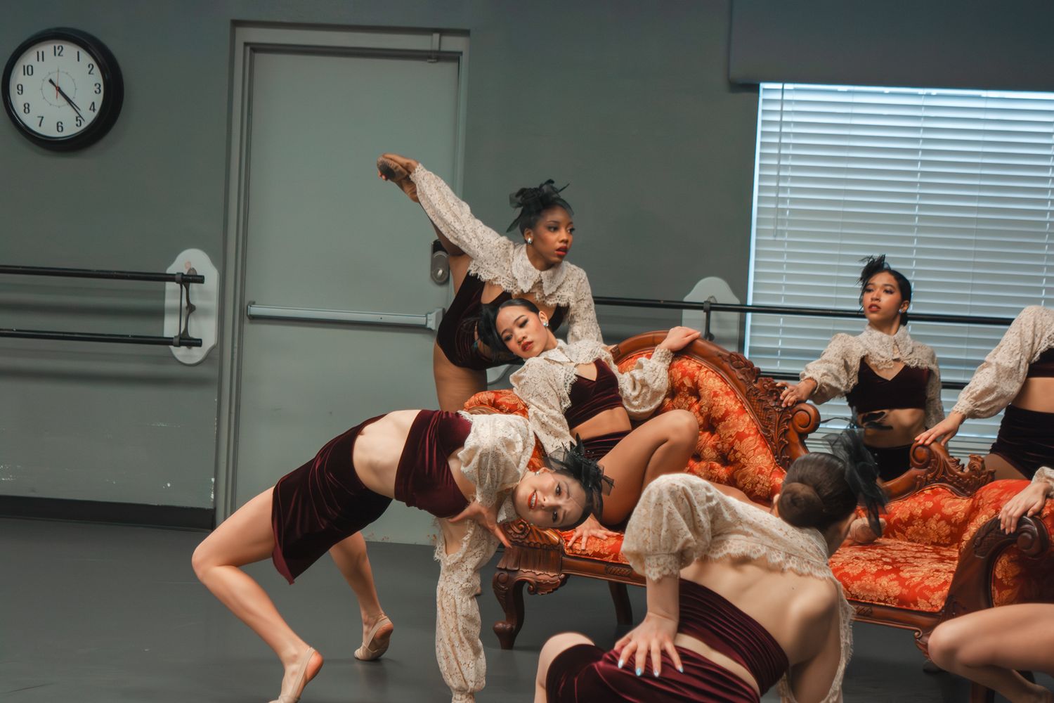 Image of Victoria's School of Dance dancers dancing at their dress rehearsal