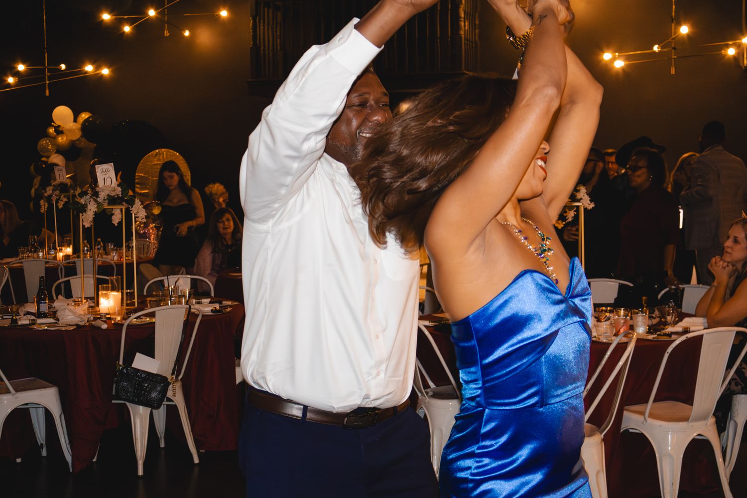 Image of Victoria's School of Dance dancers celebrating at their National Dance Honors Society induction ceremony