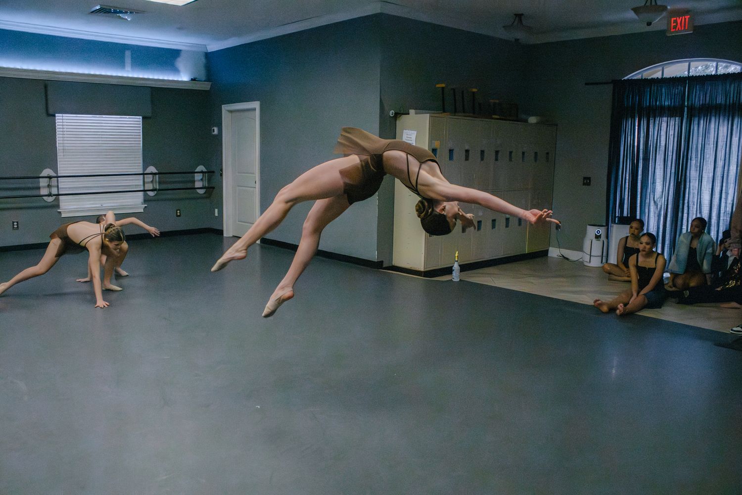 Image of Victoria's School of Dance dancers dancing at their dress rehearsal