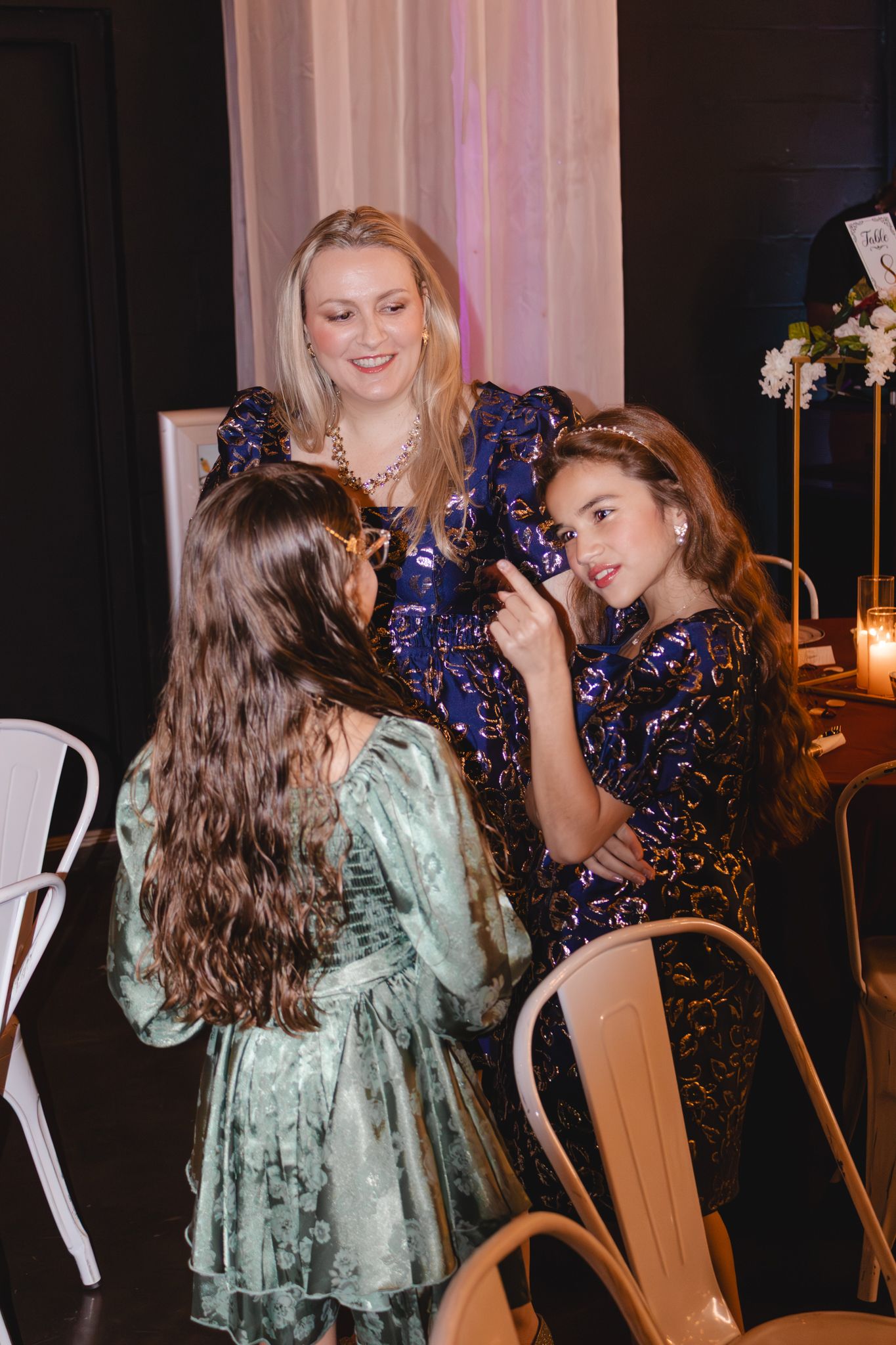 Image of Victoria's School of Dance dancers celebrating at their National Dance Honors Society induction ceremony