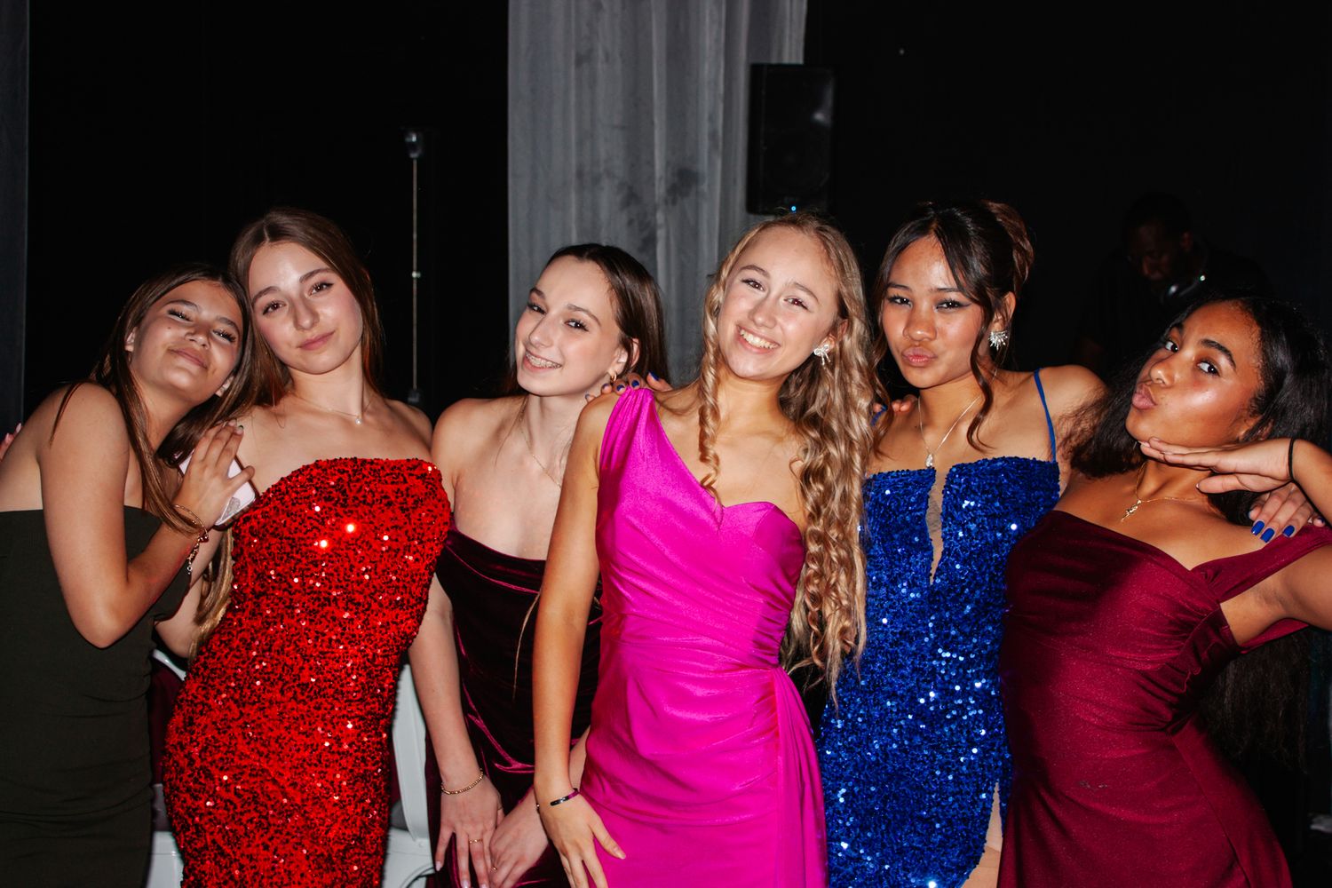 Image of Victoria's School of Dance dancers celebrating at their National Dance Honors Society induction ceremony