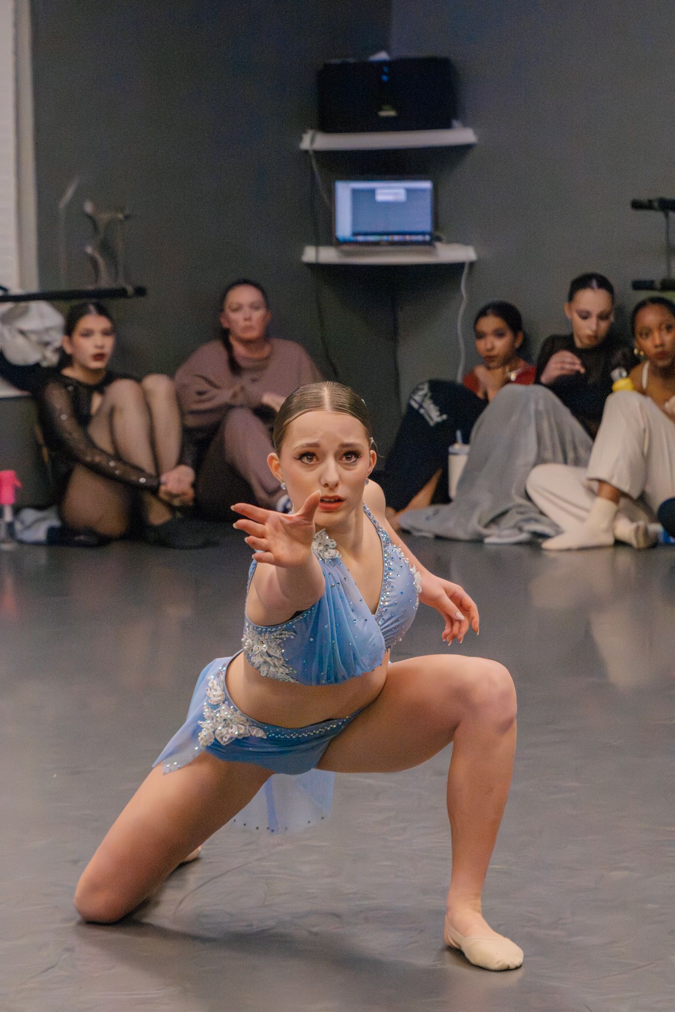 Image of Victoria's School of Dance dancers dancing at their dress rehearsal