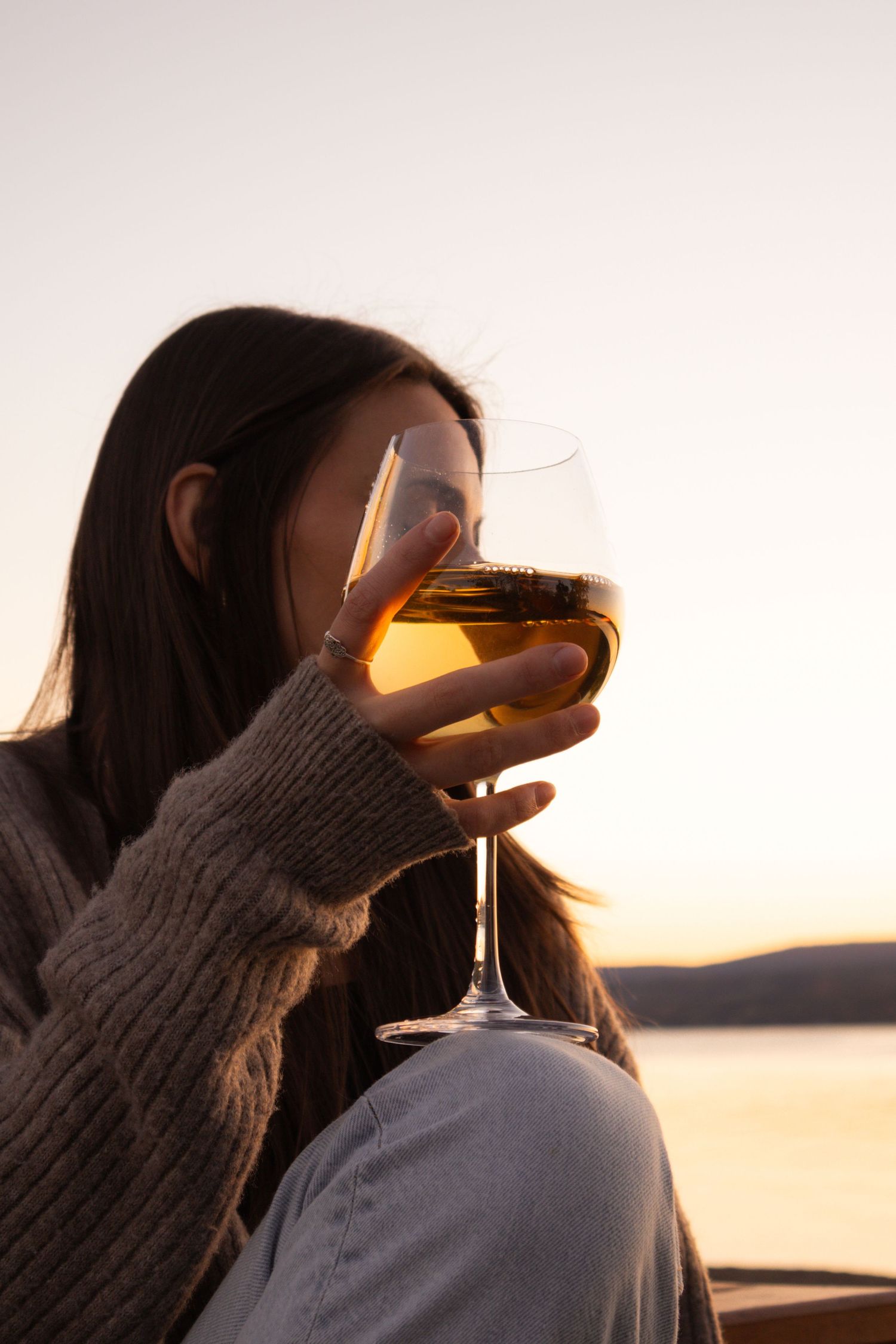 Image from an evening at the lake photoshoot