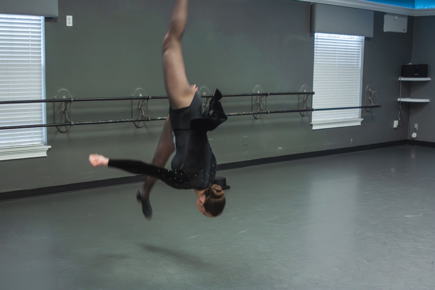 Image of Victoria's School of Dance dancers dancing at their dress rehearsal