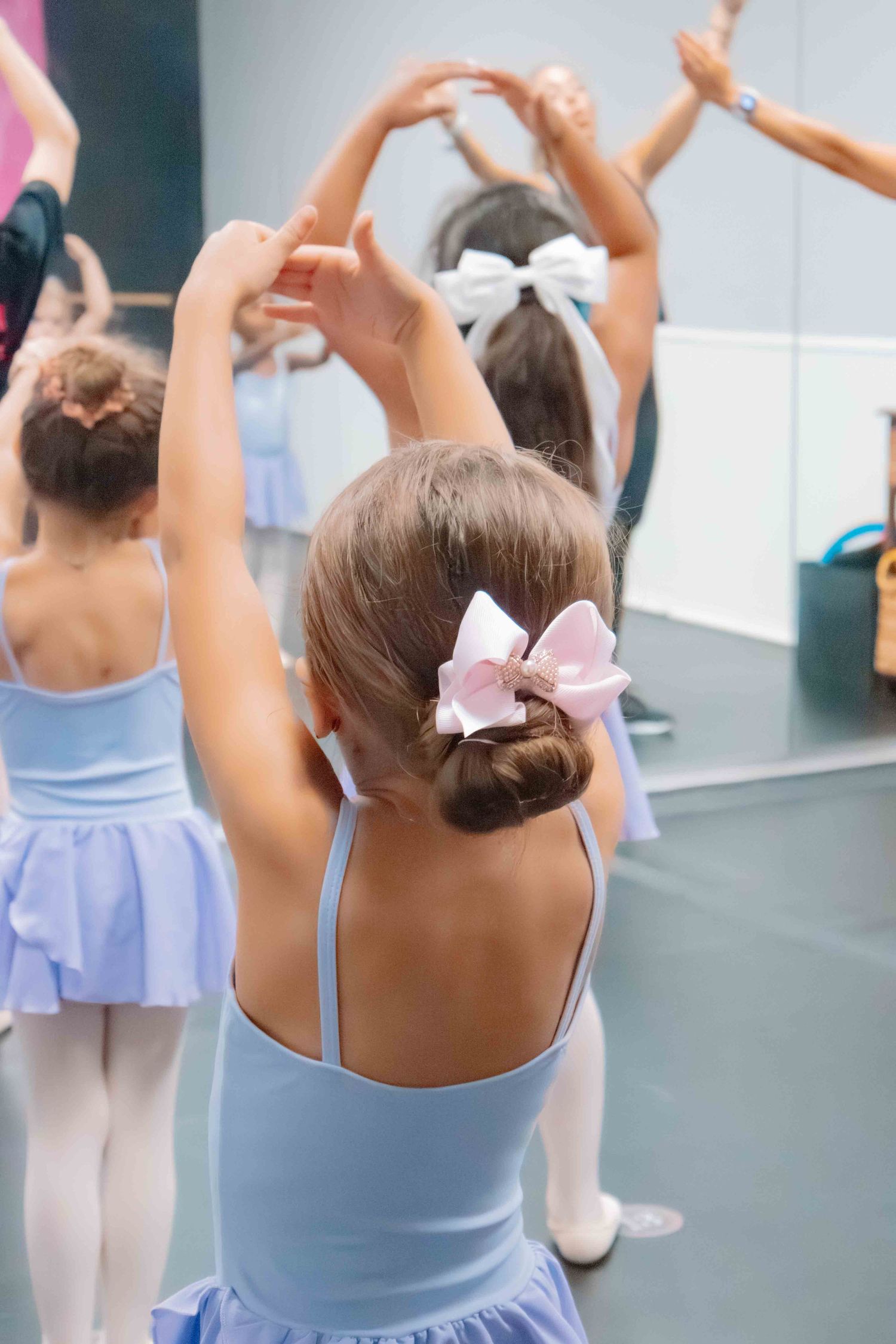 Image of dancers at Amretta's Grand Jete Dance Company dancing in their classes