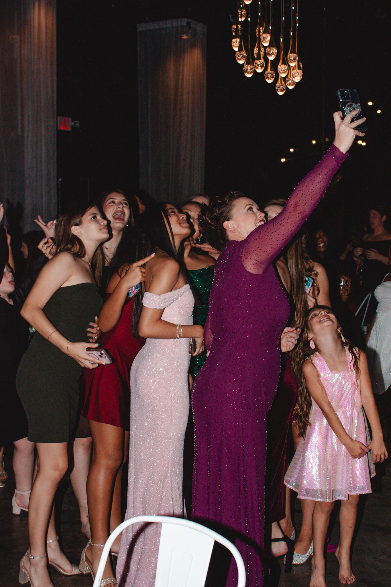 Image of Victoria's School of Dance dancers celebrating at their National Dance Honors Society induction ceremony