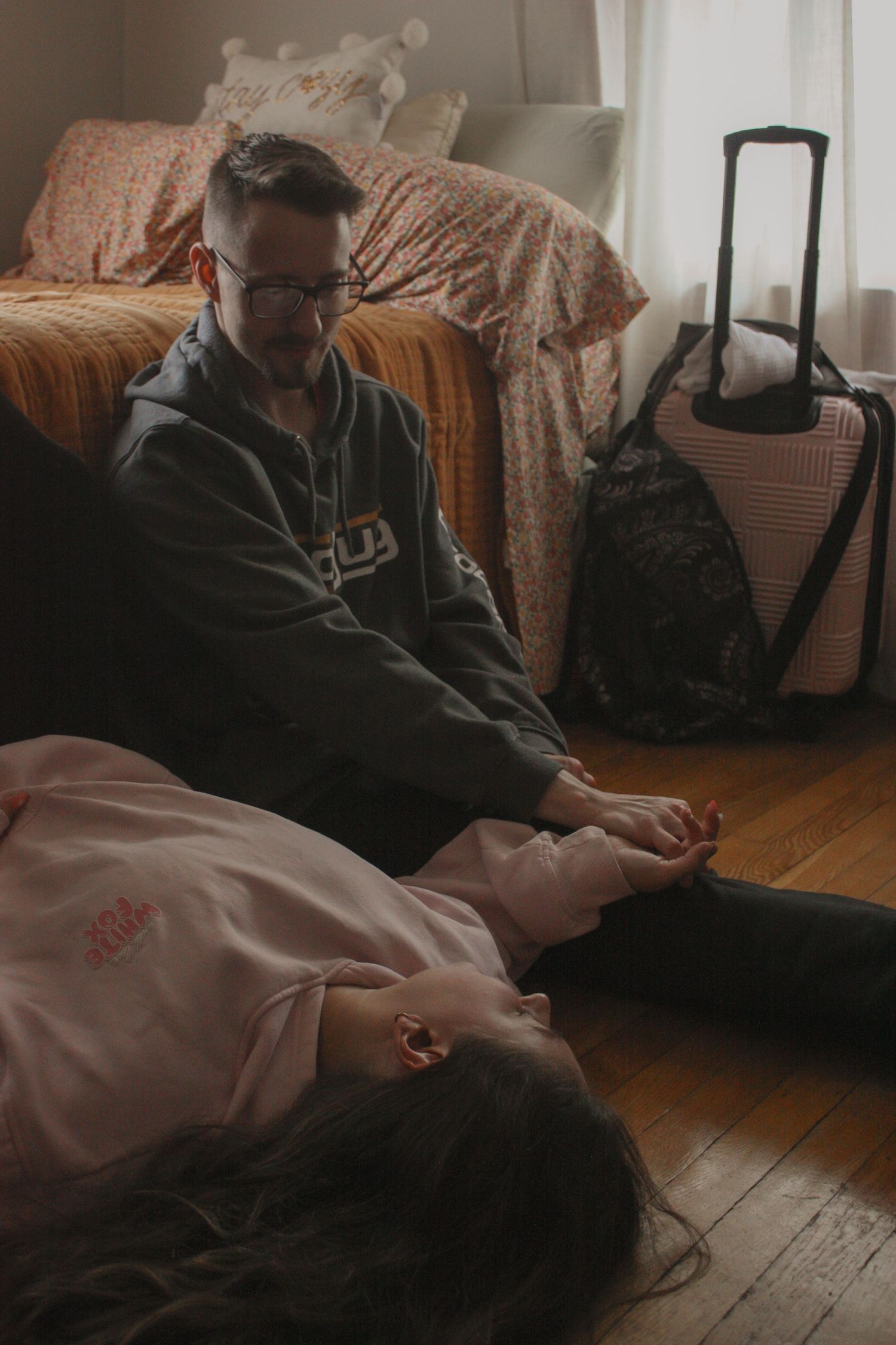 Image from The Carey's cozy at home photoshoot