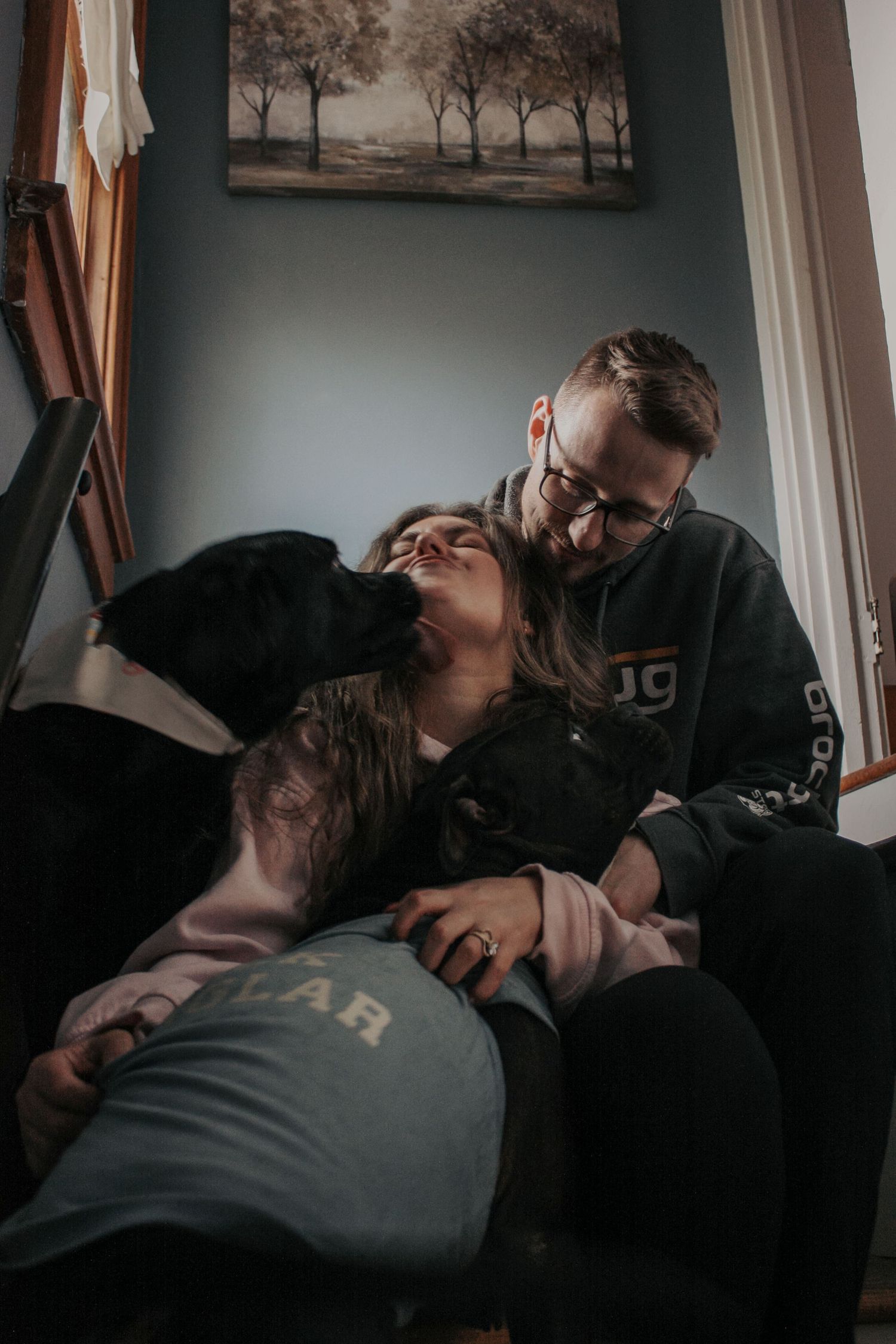 Image from The Carey's cozy at home photoshoot