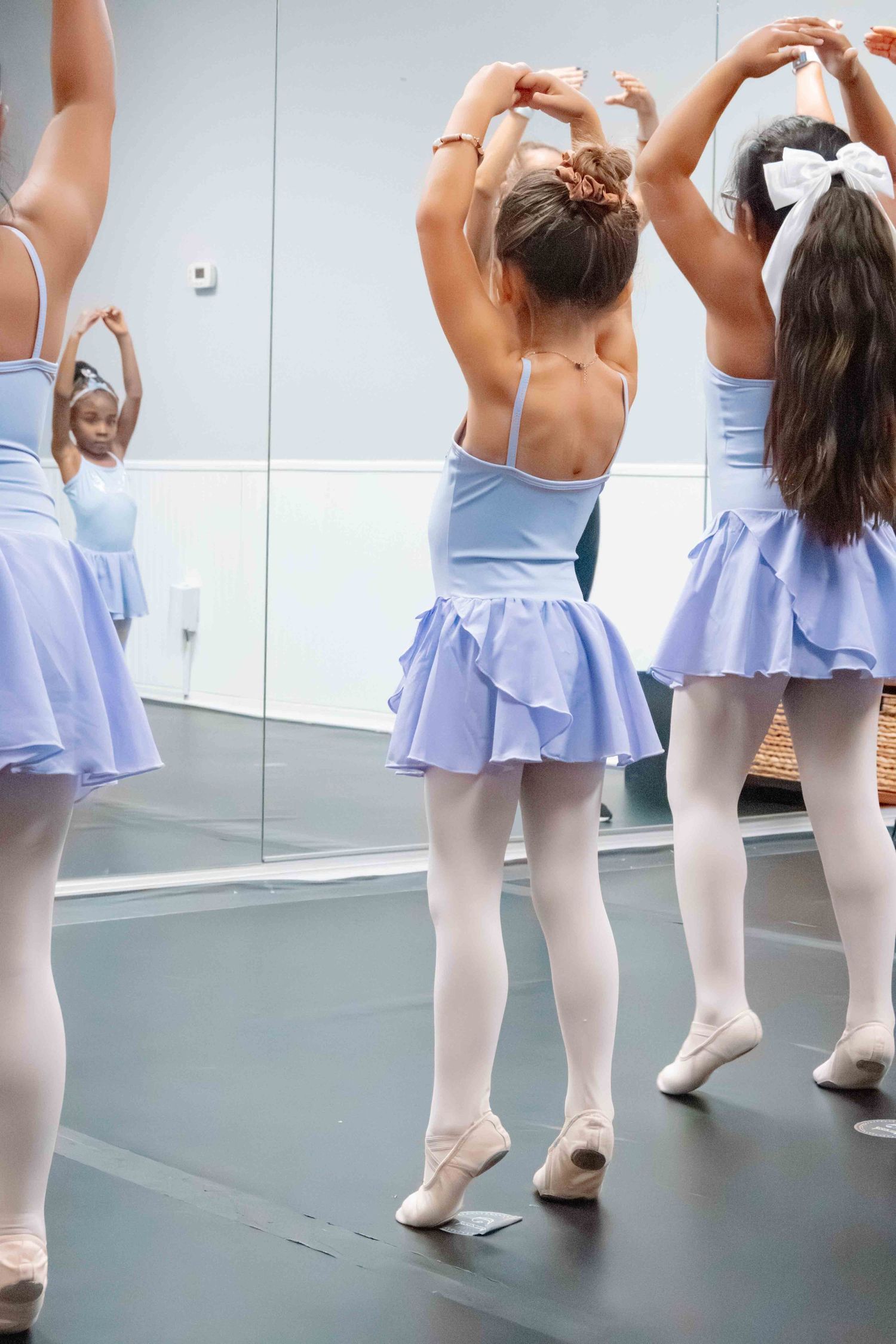 Image of dancers at Amretta's Grand Jete Dance Company dancing in their classes