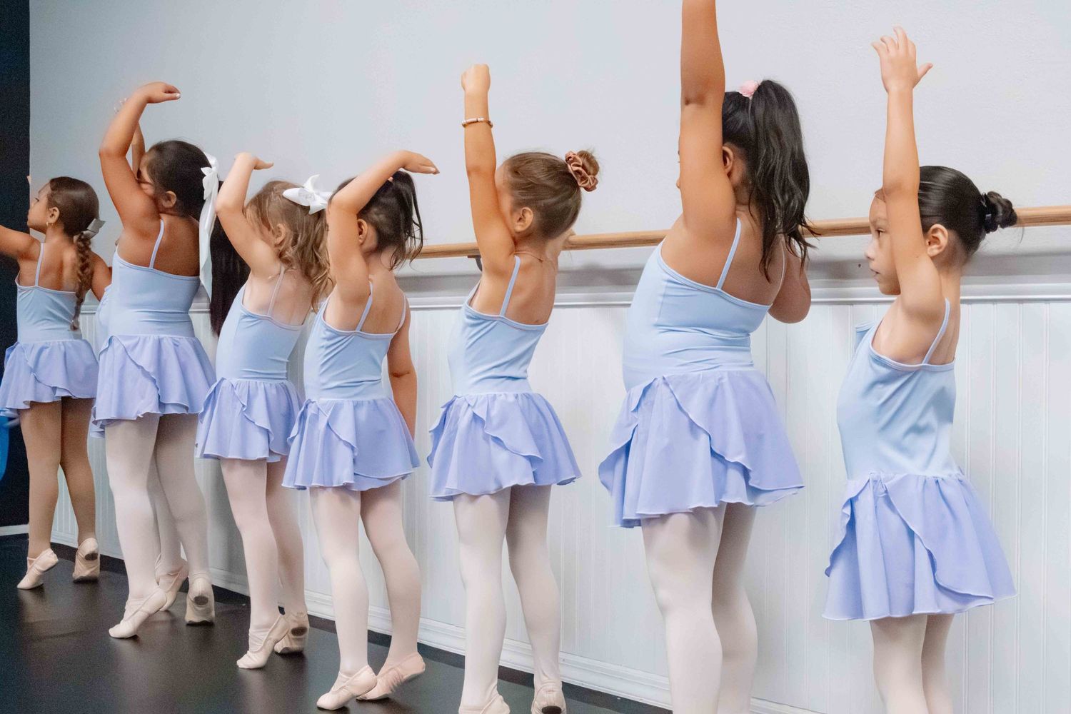 Image of dancers at Amretta's Grand Jete Dance Company dancing in their classes
