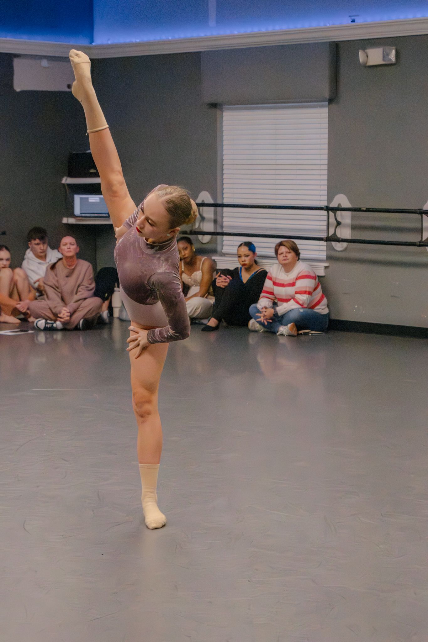 Image of Victoria's School of Dance dancers dancing at their dress rehearsal