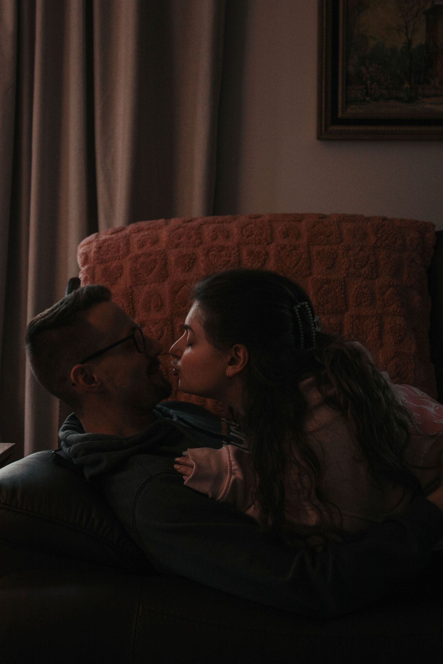 Image from The Carey's cozy at home photoshoot