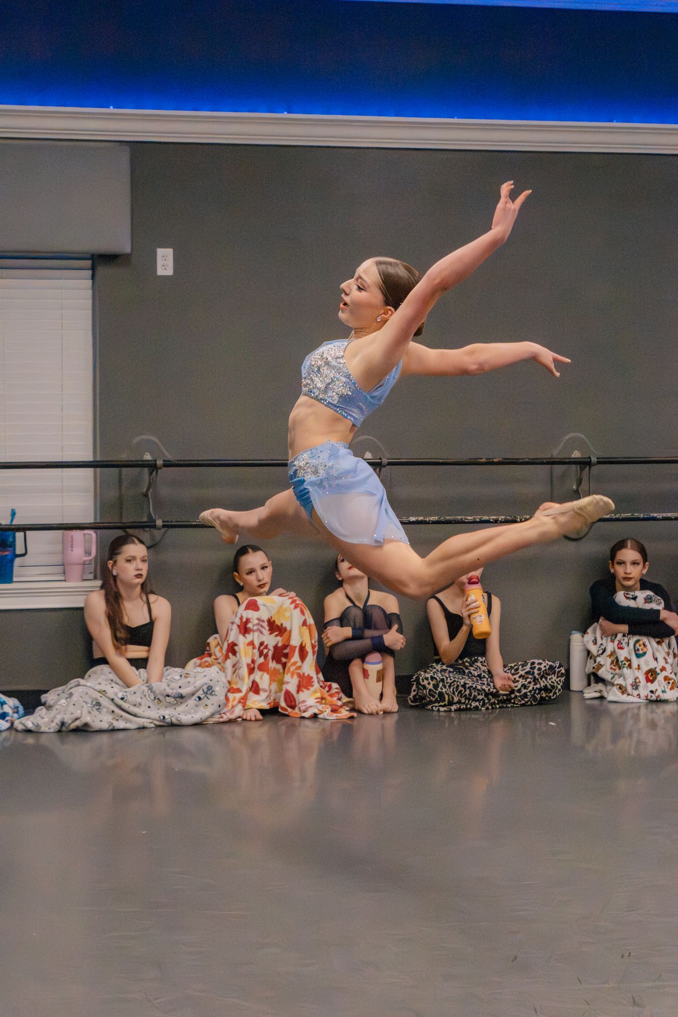 Image of Victoria's School of Dance dancers dancing at their dress rehearsal