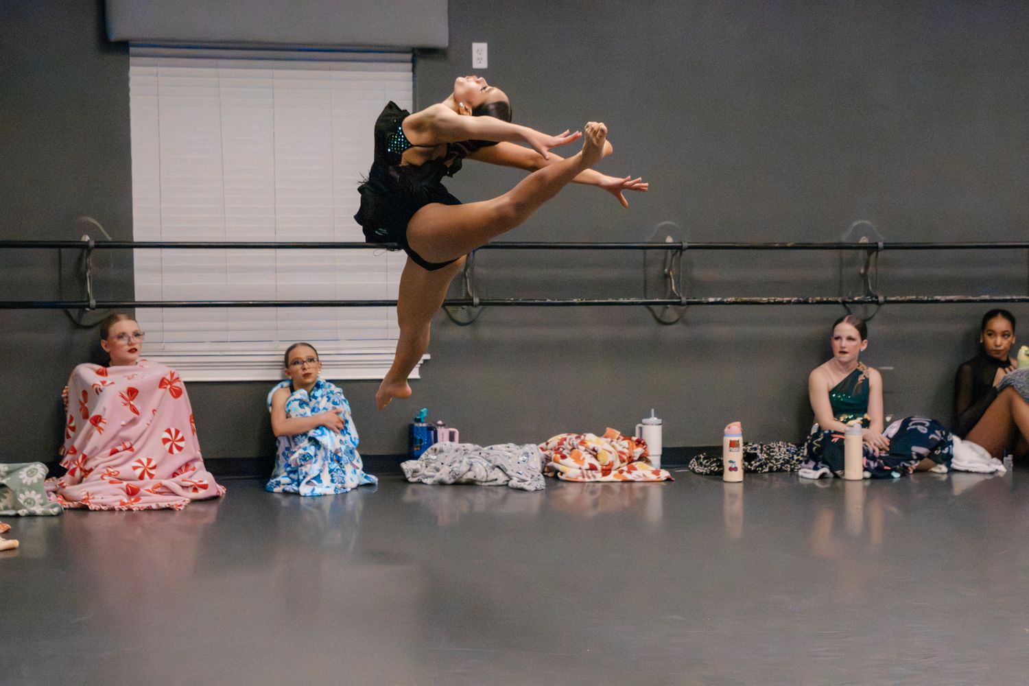 Image of Victoria's School of Dance dancers dancing at their dress rehearsal