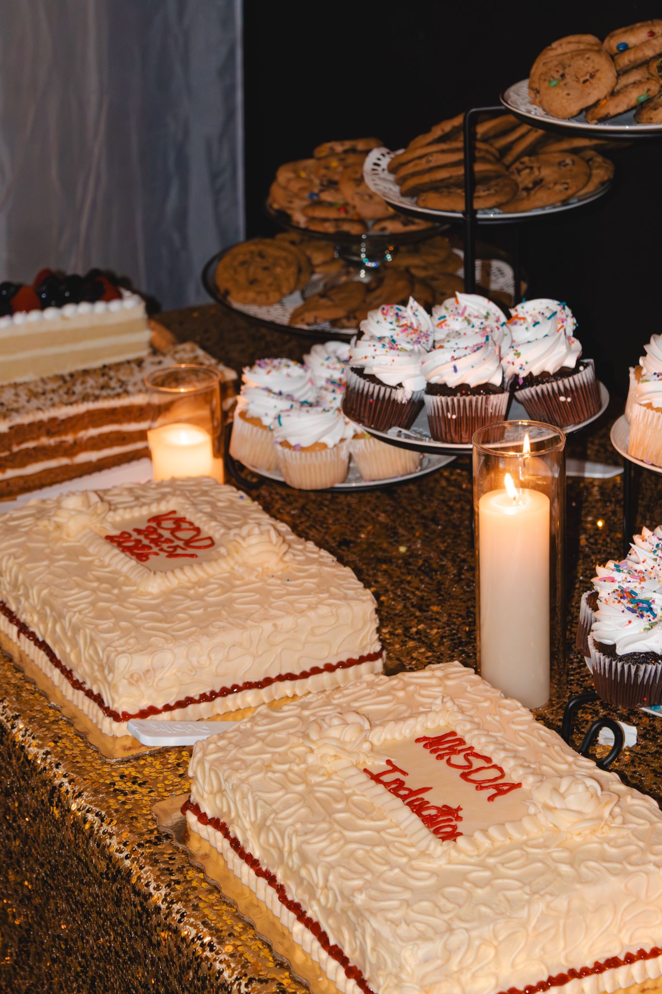 Image of Victoria's School of Dance dancers celebrating at their National Dance Honors Society induction ceremony