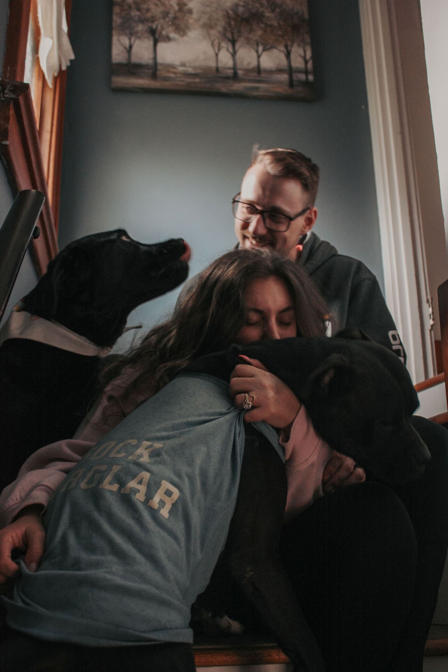 Image from The Carey's cozy at home photoshoot