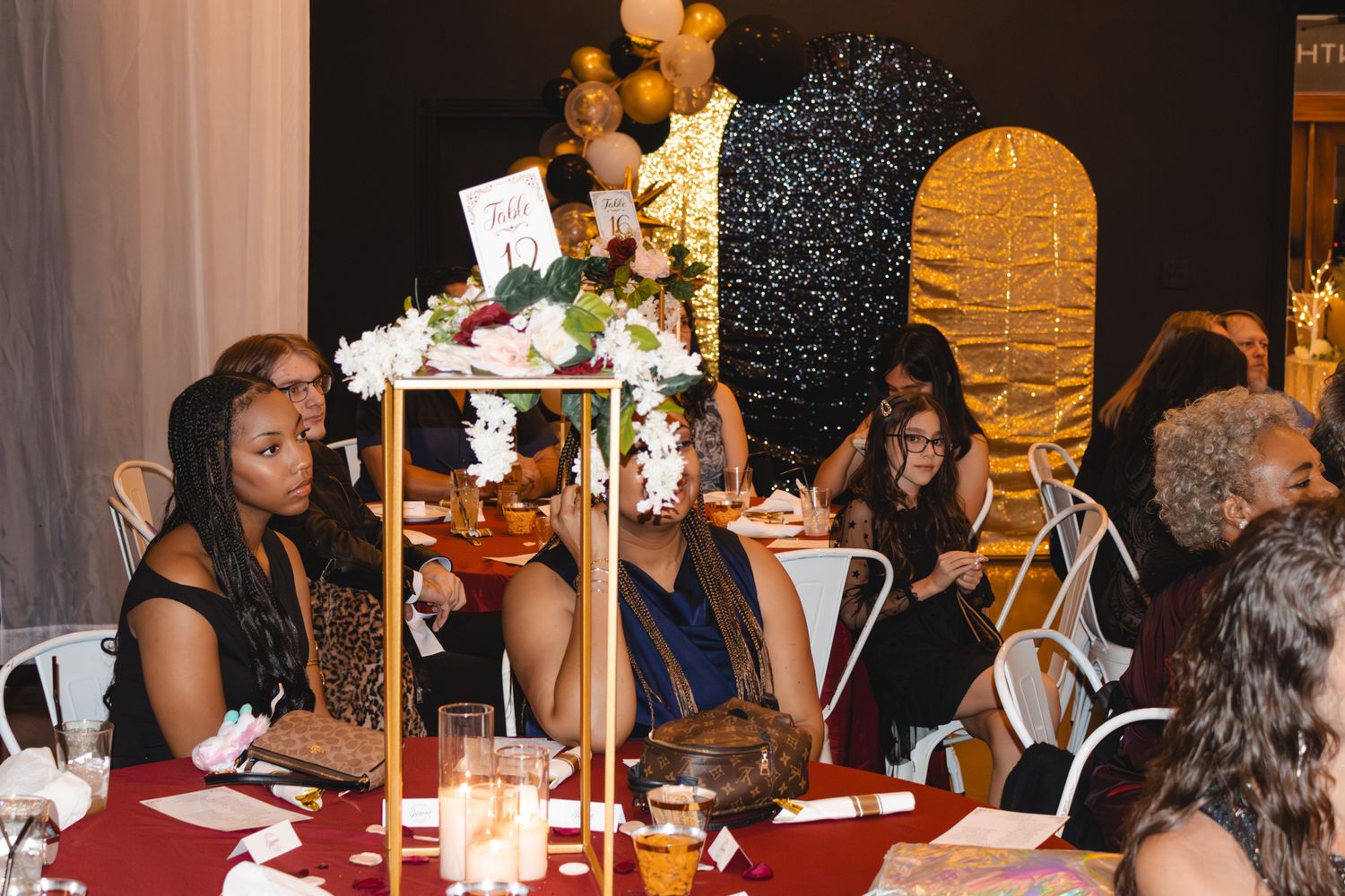 Image of Victoria's School of Dance dancers celebrating at their National Dance Honors Society induction ceremony