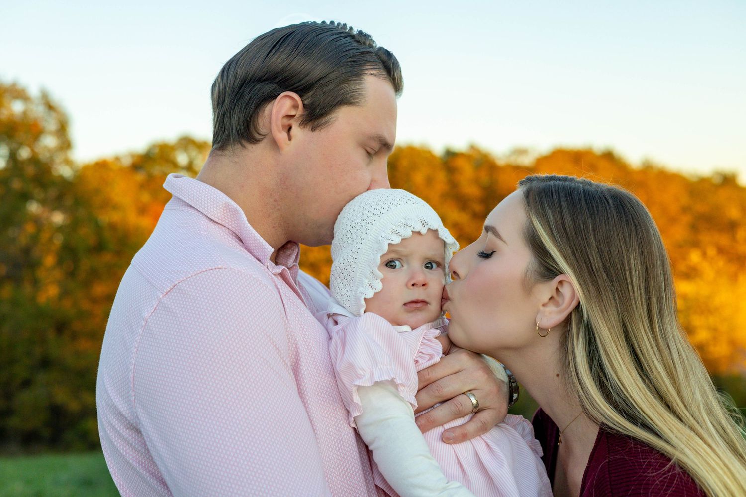 Family session Springfield MO at Fellows Lake in the Fall