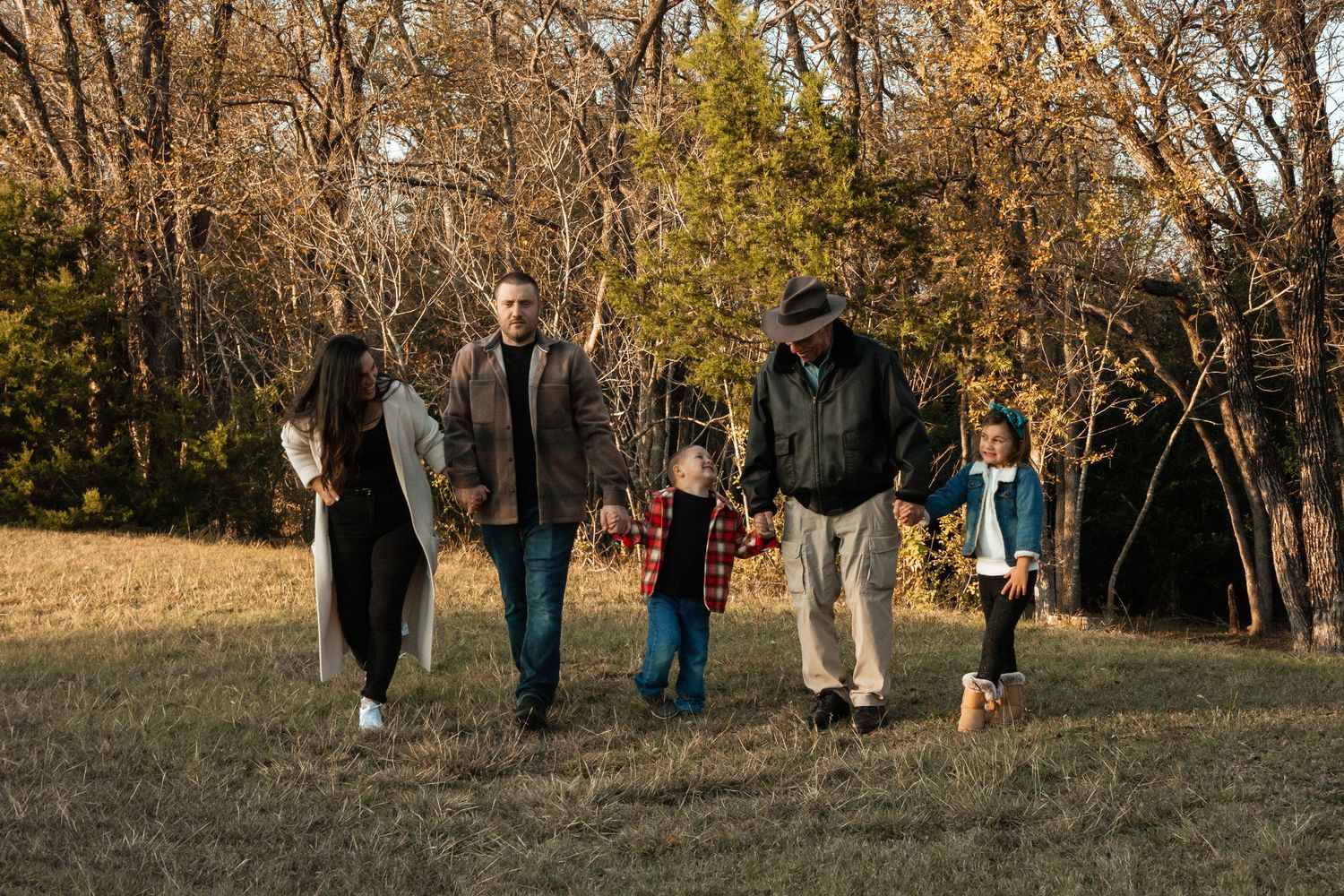 The Oliff family strutting along!